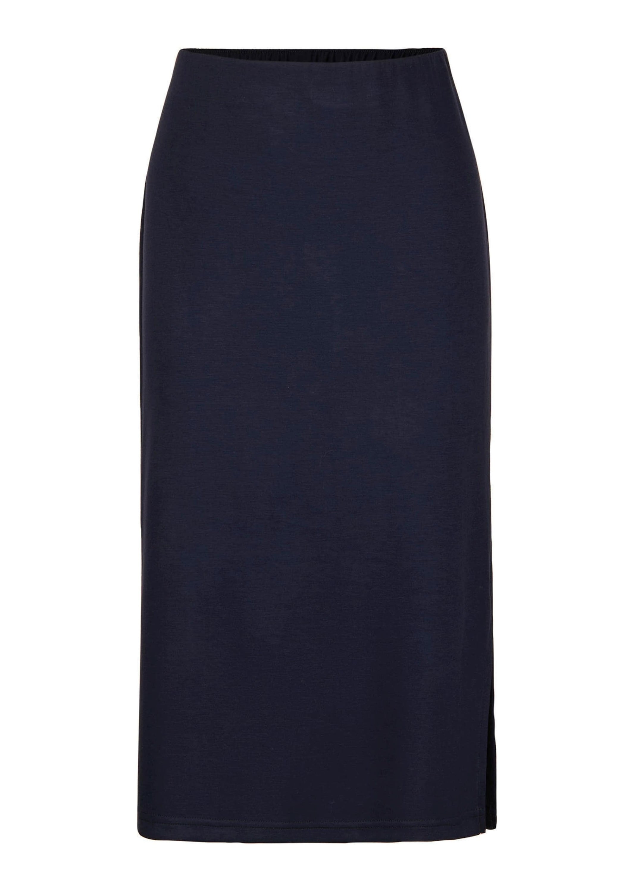 GOLDNER Jerseyrock "Midirock mit Schlupfbund" Schlitz in einer Seitennaht günstig online kaufen