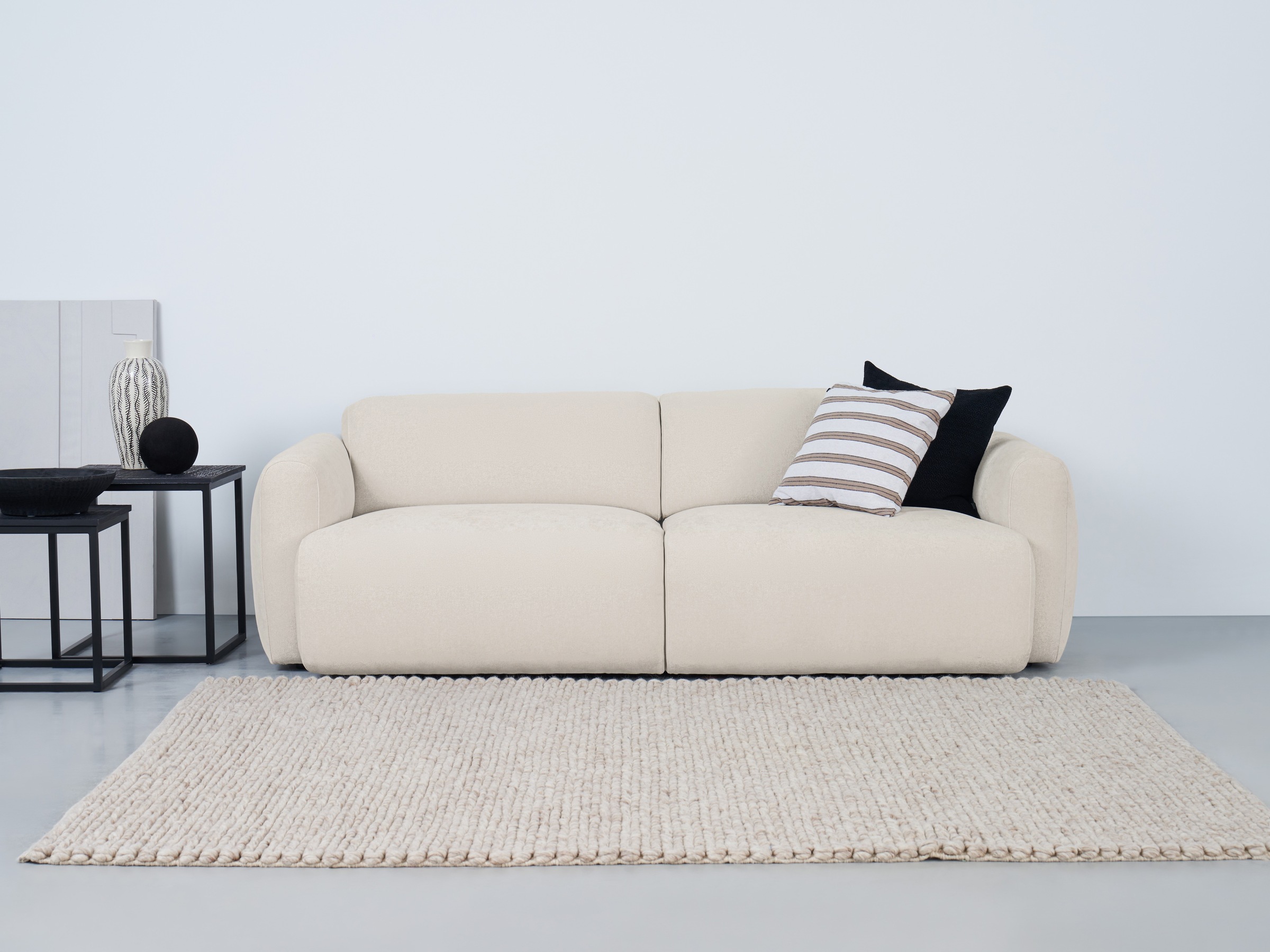 andas 3-Sitzer »Myrland«, Breite 230 cm, Chenille, Easy Clean Stoff, mit Kaltschaum