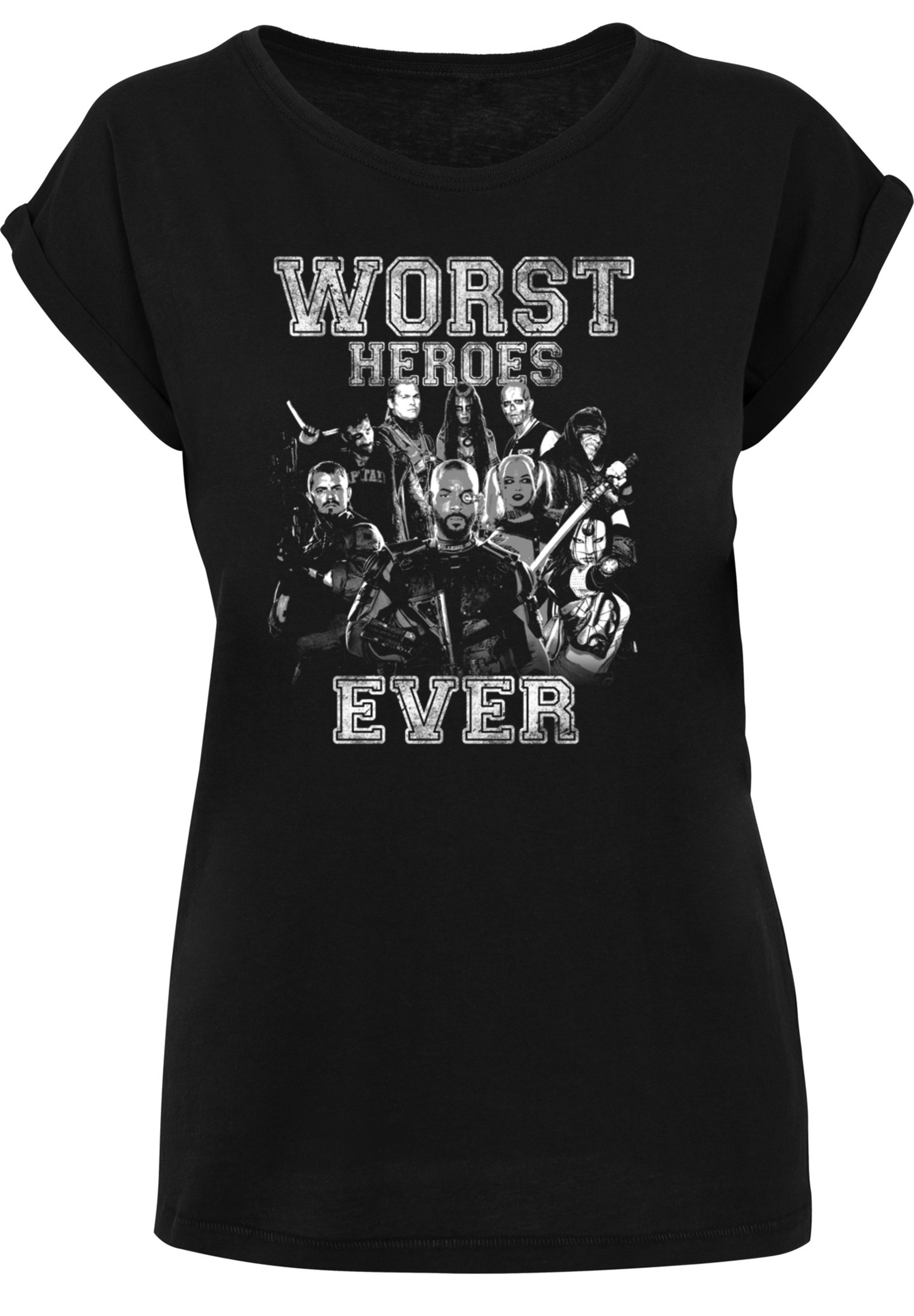 F4NT4STIC T-Shirt »Suicide Squad Worst Heroes Ever«, Print