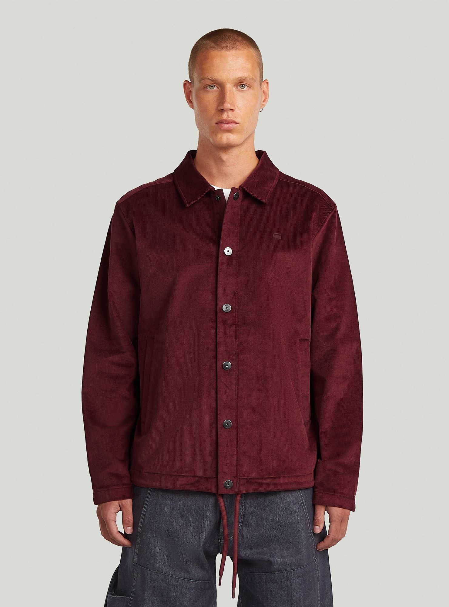 G-STAR Langarmshirt »Cord Coach Sweatjacke«
