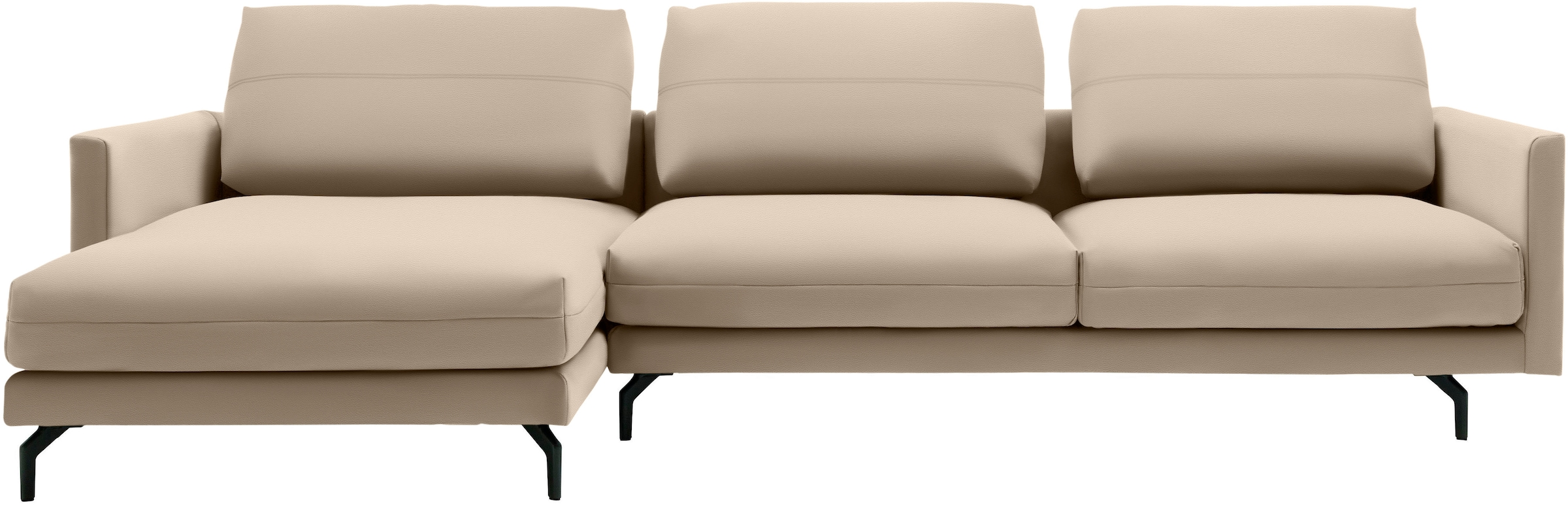 Creation BY ROLF BENZ Ecksofa "CR.414, Designecksofa, Polsterecke, Breite 300cm, L-Form" wahlweise aus feinstem Rindsleder oder hochwertigem Chenille