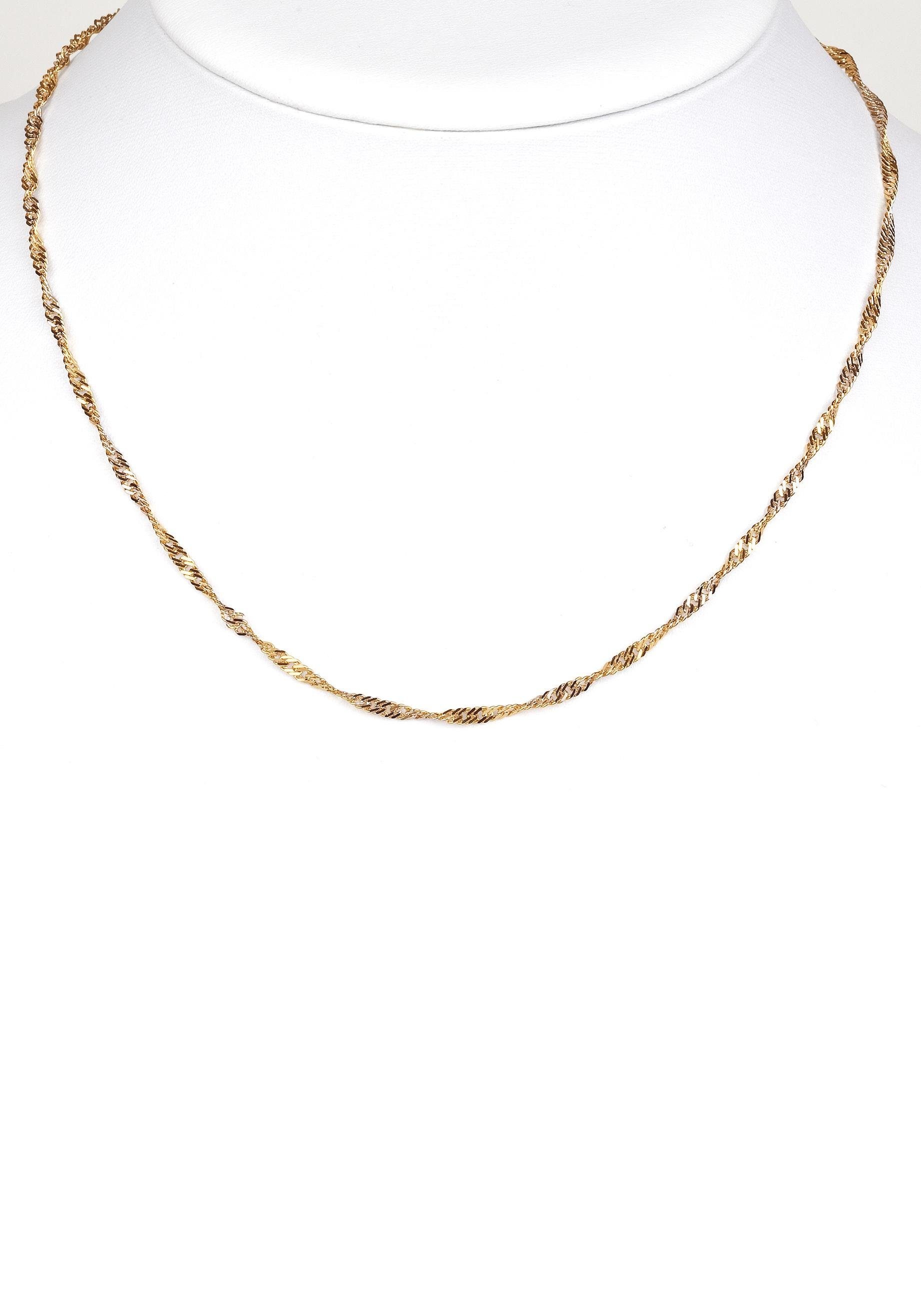 Firetti Collier »Schmuck Geschenk Gold 585 Halsschmuck Halskette Goldkette Singapur«, Made in Germany