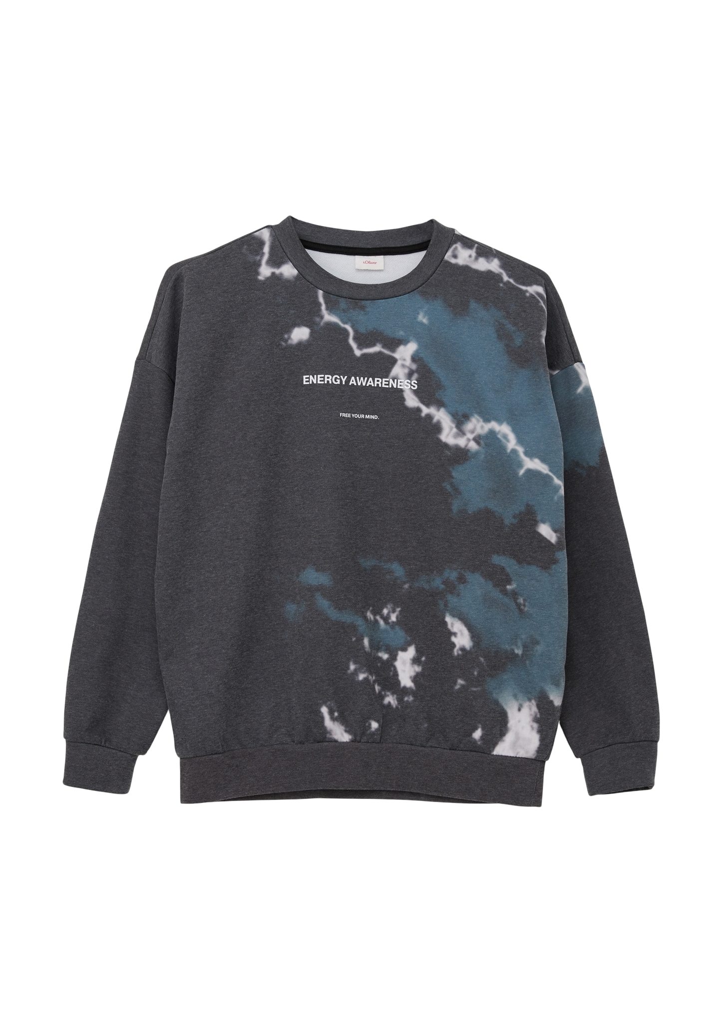 Sweatshirt, s.Oliver | mit BAUR bestellen Junior Blitz-Design auffälligem