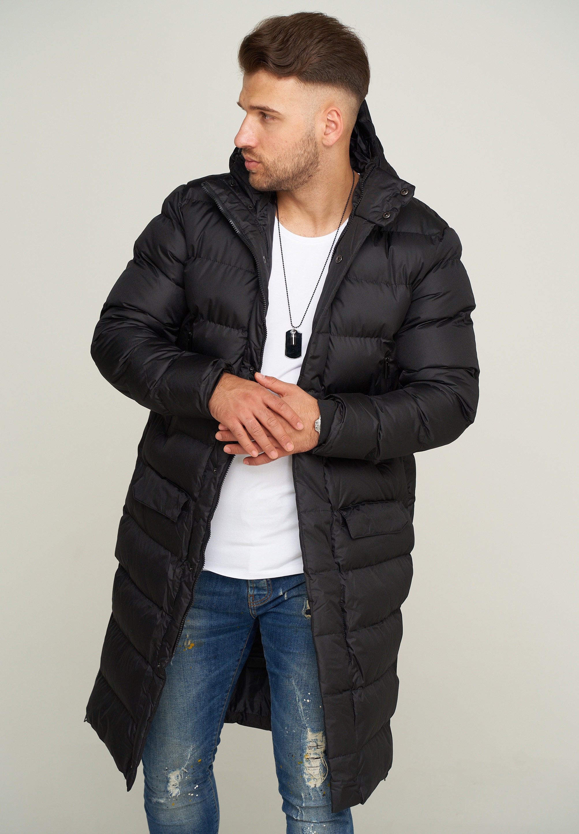 SOULSTAR Parka »Winterjacke als Langer Steppmantel - Winterparka«