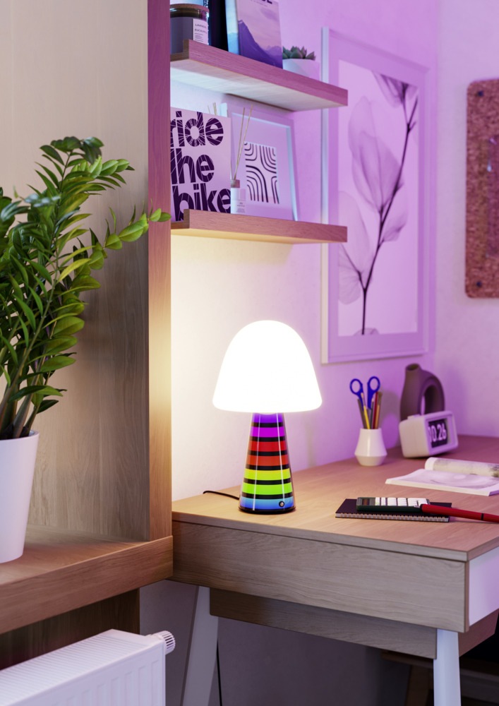 EGLO LED Tischleuchte »PULSE« LED-Modul 1 Stk. Warmweiß LED Tischleuchte Pulse mit Musiksensor RGB