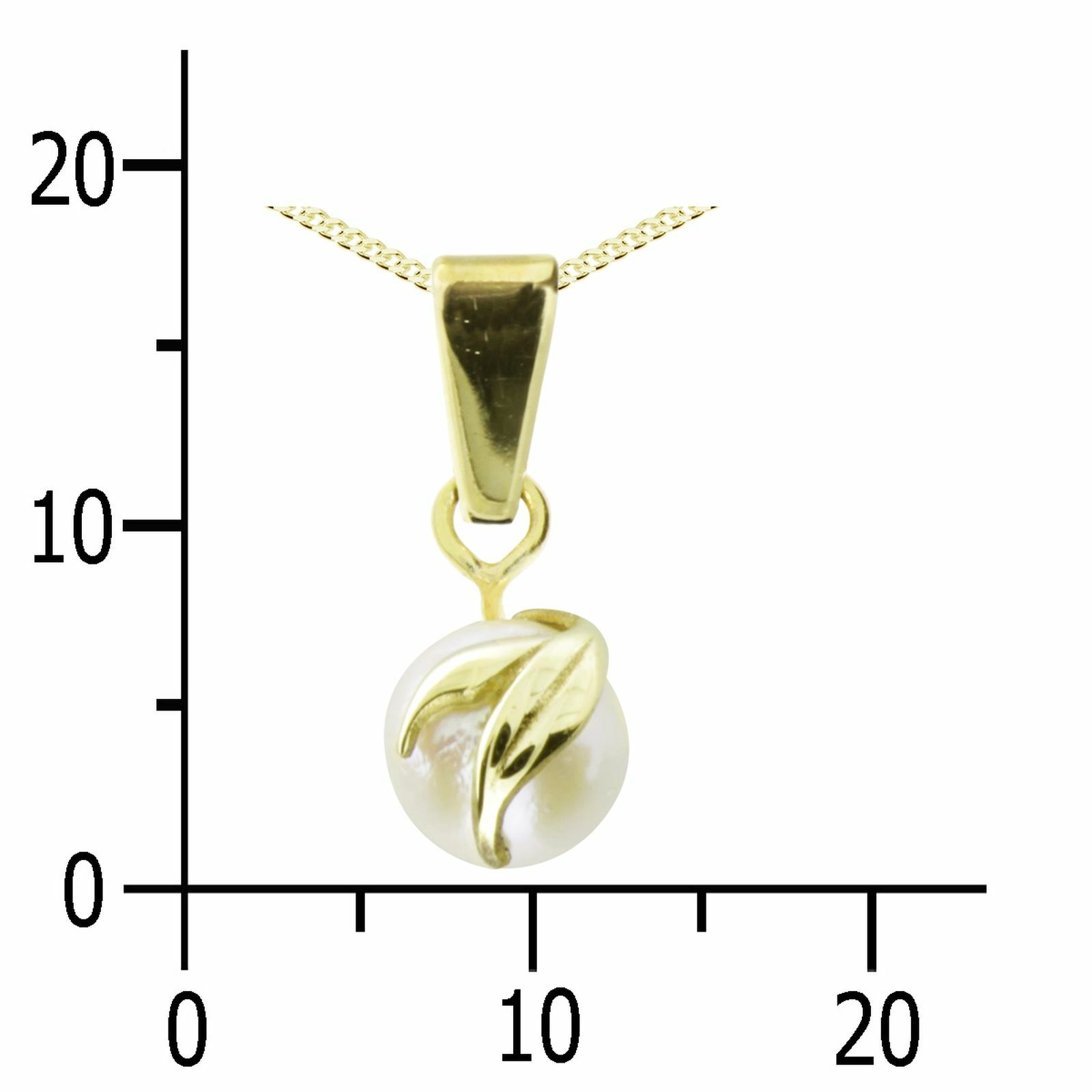 OSTSEE-SCHMUCK Kette und Anhänger Set »- Iris - Gold 333/000 - Zuchtperle«