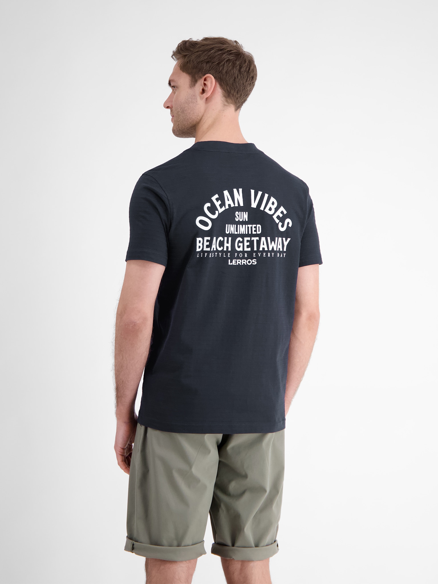 LERROS T-Shirt, mit Front und Back Print