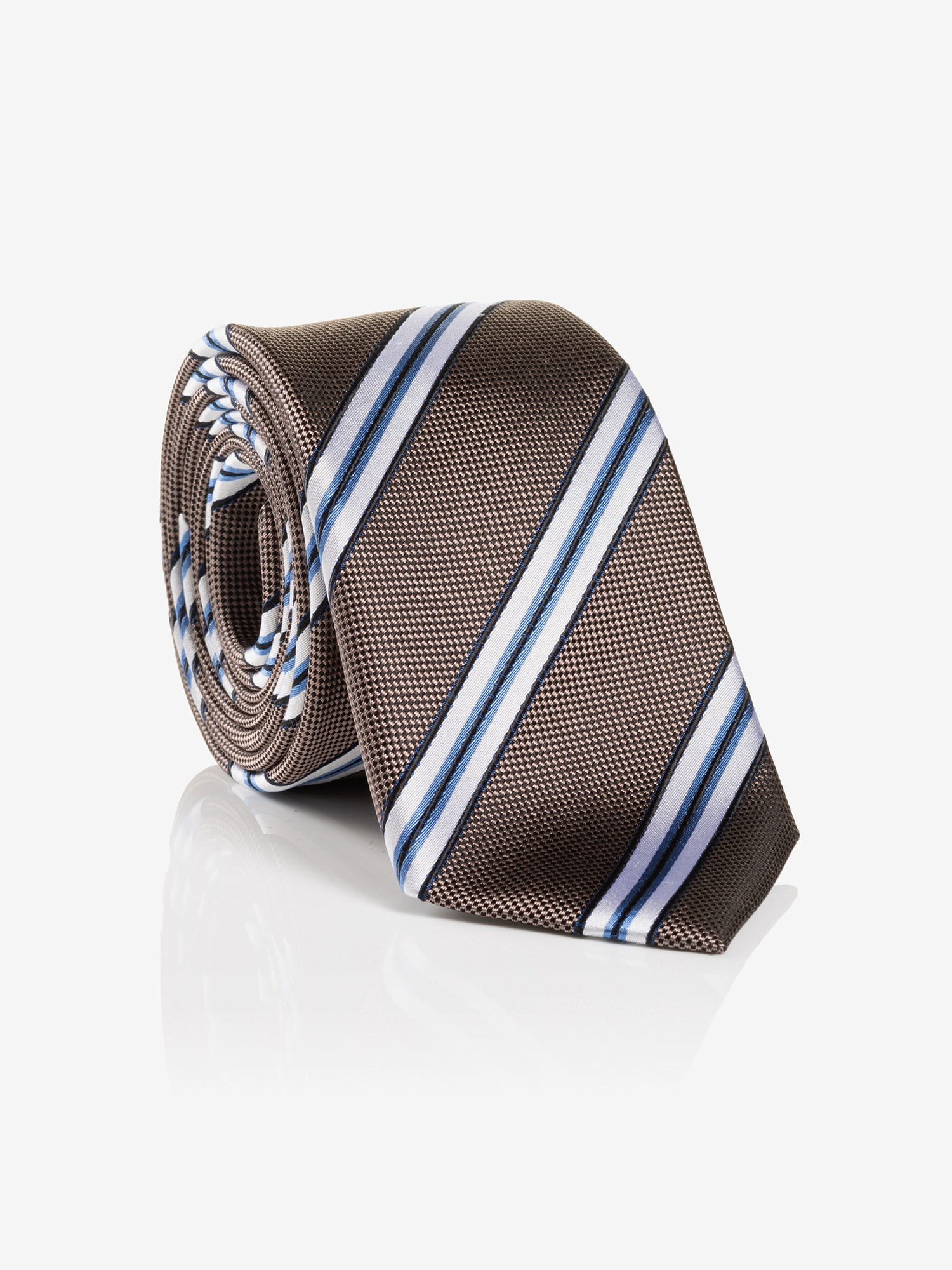 MONTI Krawatte THOMA aus reiner Seide – mit klassischem Streifen-Dessin und günstig online kaufen