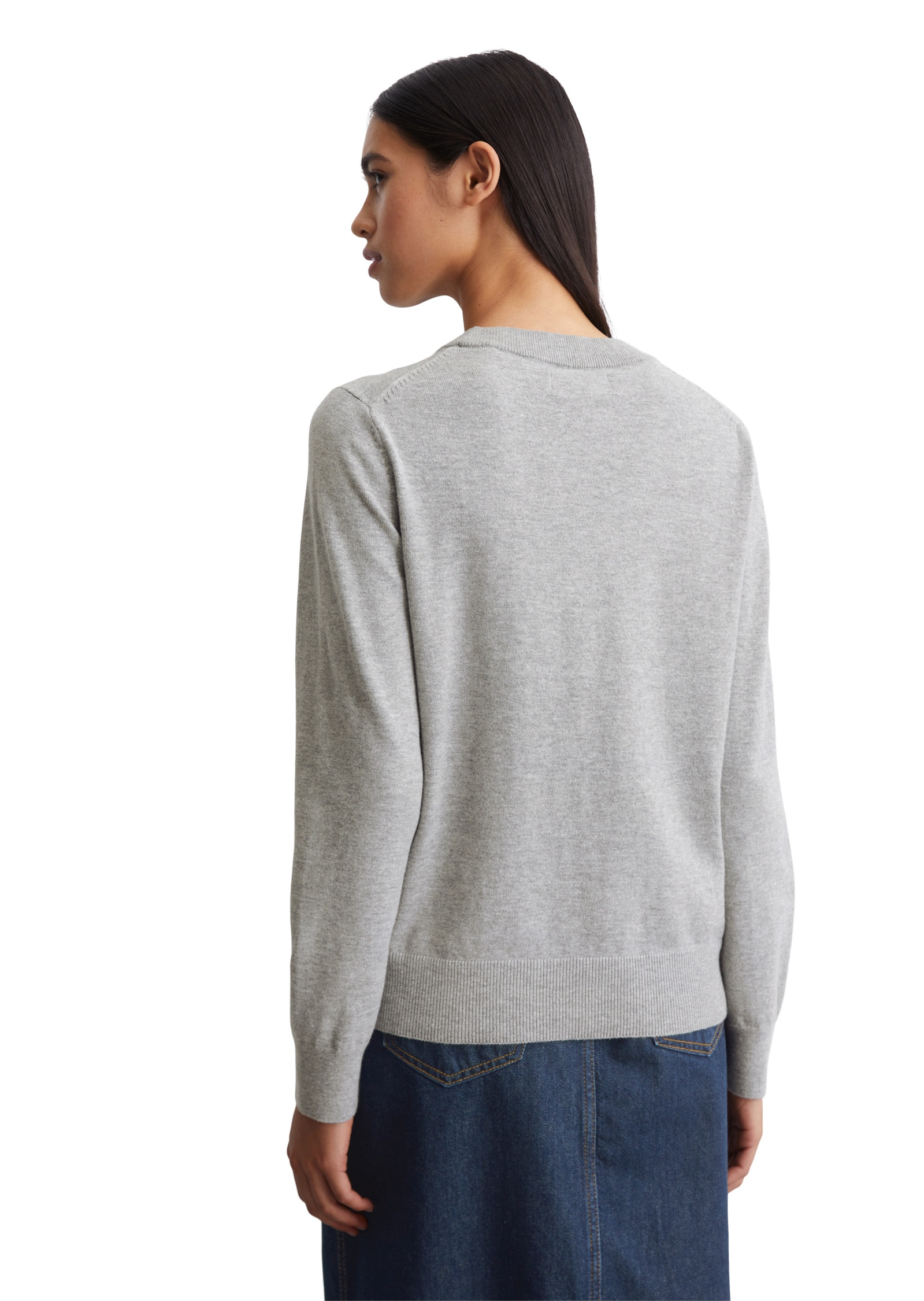 Marc OPolo DENIM Strickpullover "aus Soft Cotton Stretch" günstig online kaufen