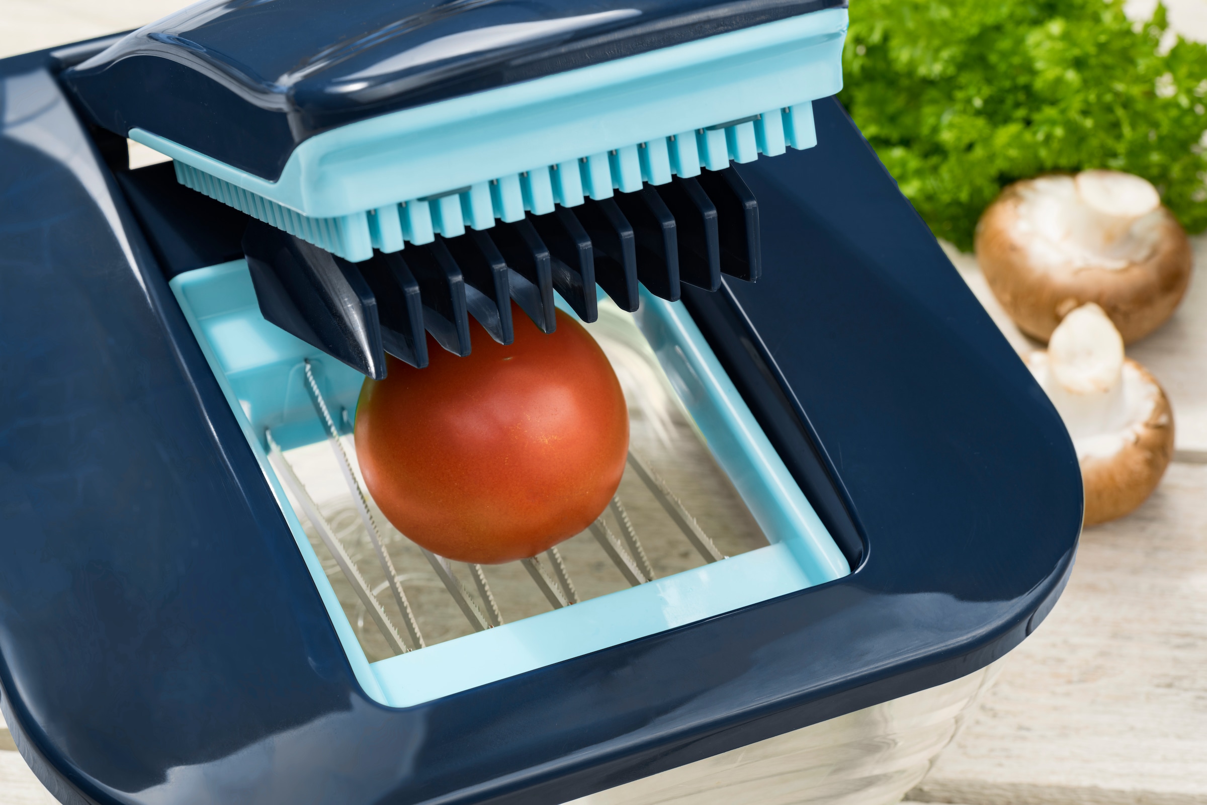 Genius Gemüseschneider »Nicer Dicer Chef, Set 15-tlg., schneiden/reiben, alles mit einem Gerät«, f. Würfel, Stifte, Scheiben, Streifen, Juliettis, Spiralen u. Julienne
