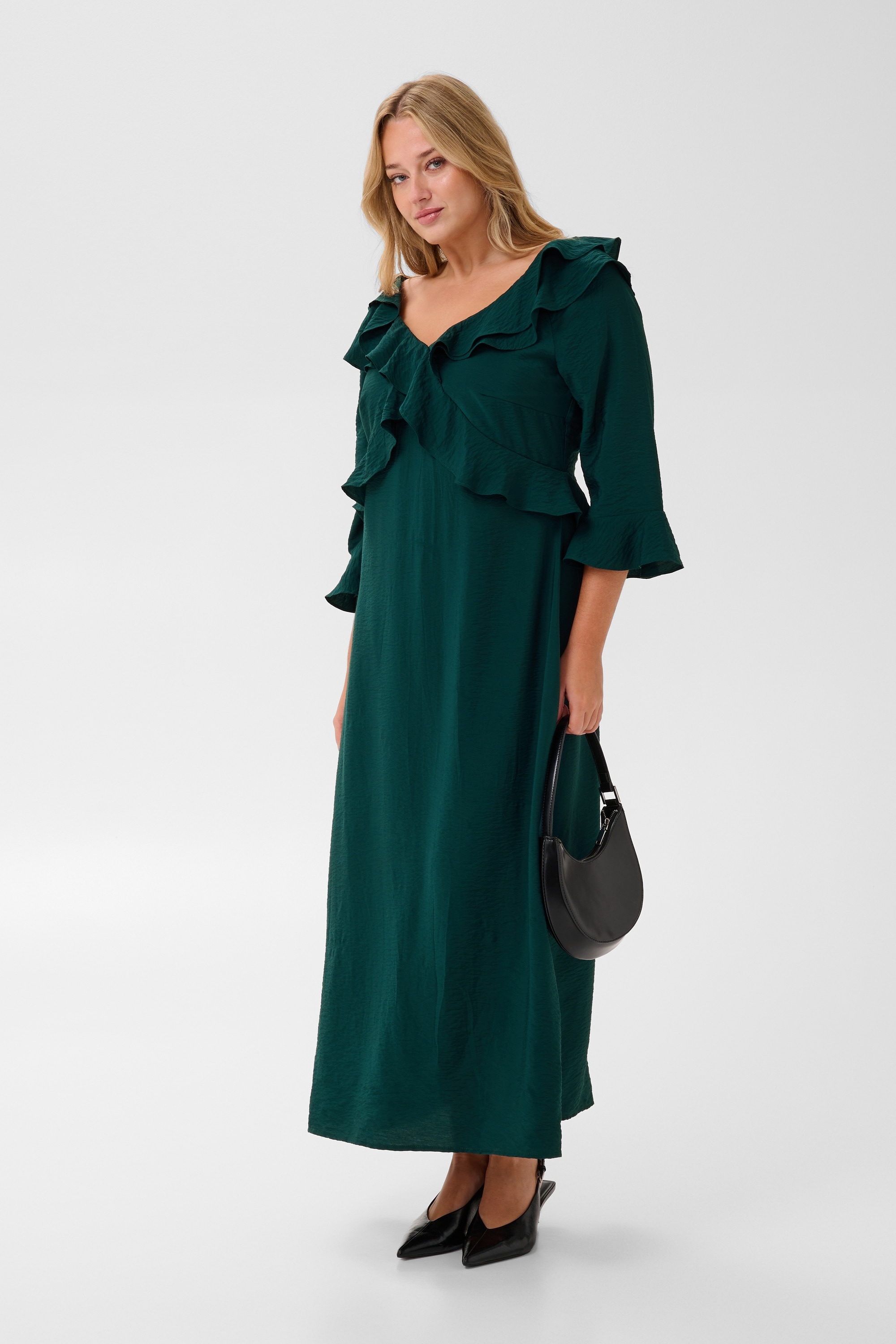 KAFFE Curve Midikleid »KAFFE Curve Kleid KCelsa«