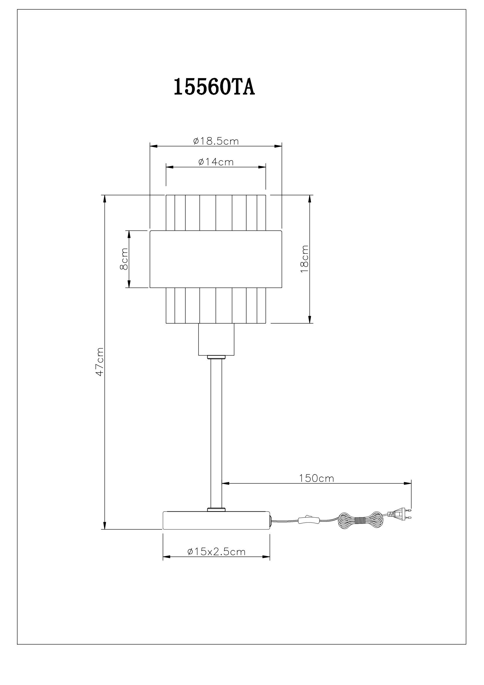 GLOBO LIGHTING Tischleuchte »MILLEY« E27 1 Stk. Tischlampe Glas amber bronzefarben ø: 185mm, H: 470mm Schlafzimmer