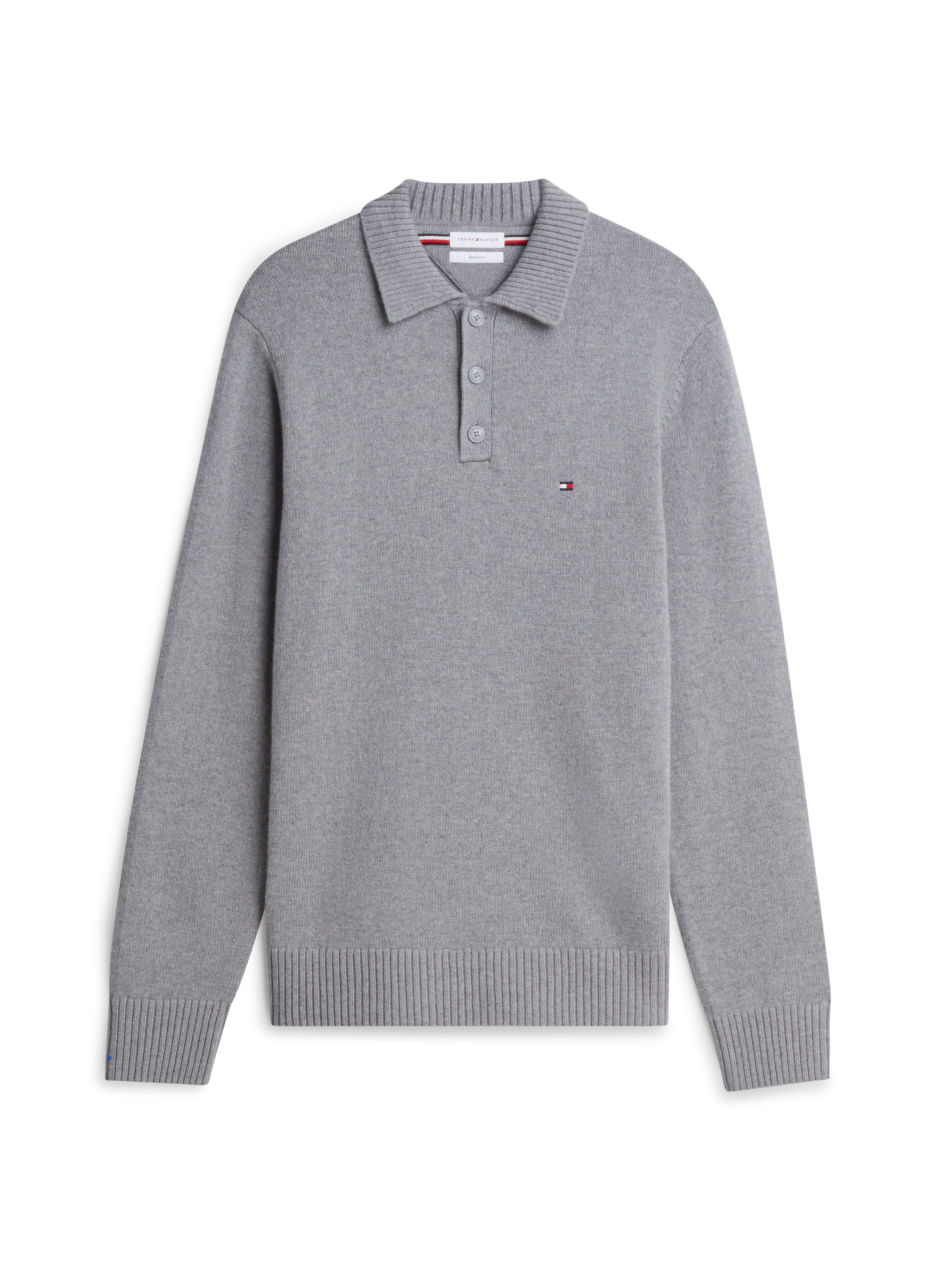 Tommy Hilfiger Polokragenpullover »LAMBSWOOL LS POLO« aus reiner Lammwolle