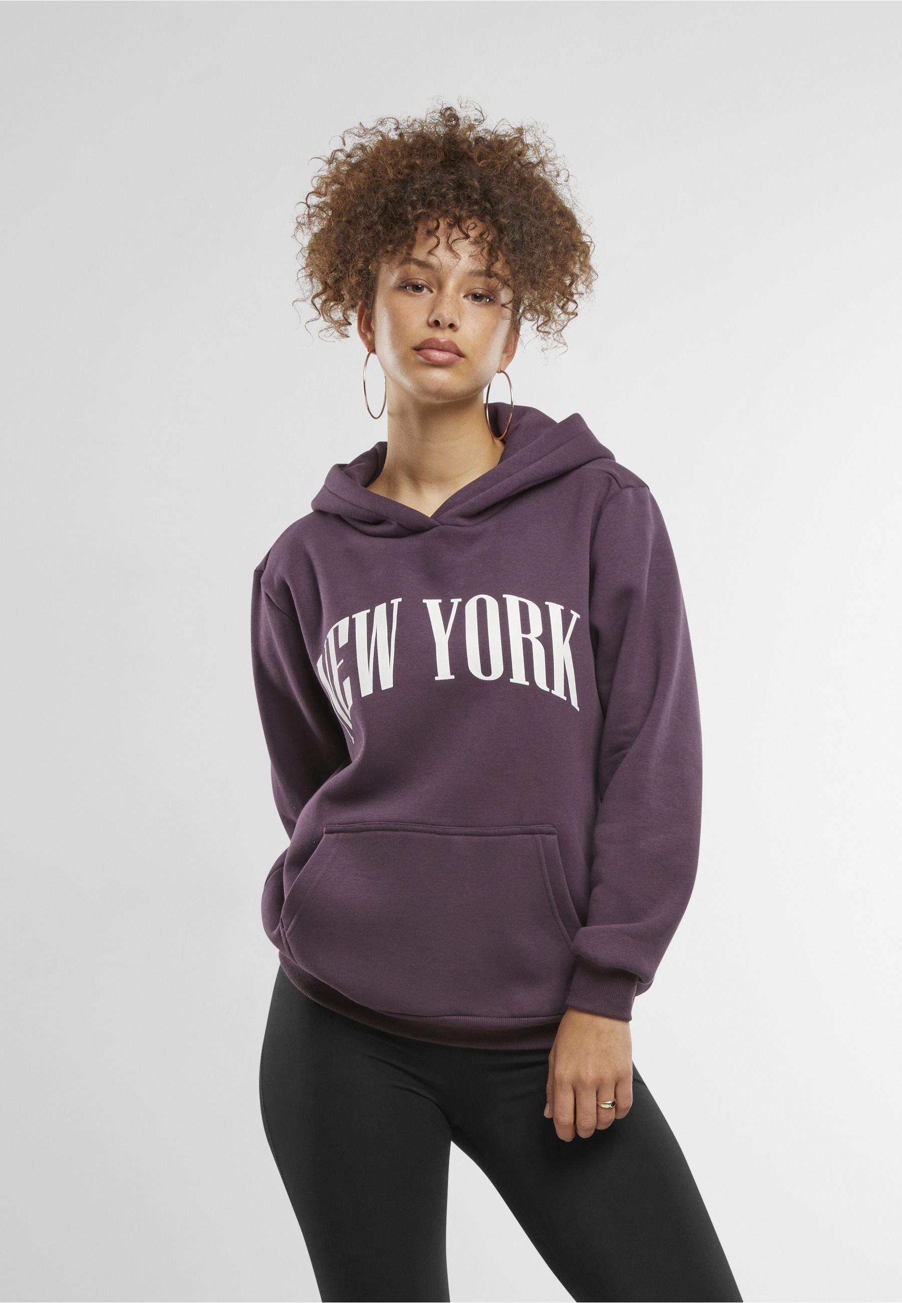 Miss Tee Kapuzenpullover »Miss Tee New York Ladies Fluffy Hoody« 1