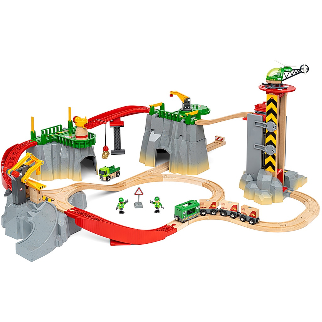 BRIO® Spielzeugeisenbahn-Erweiterung »BRIO® WORLD, Gebirgs-Frachten Set Deluxe«, (Set)