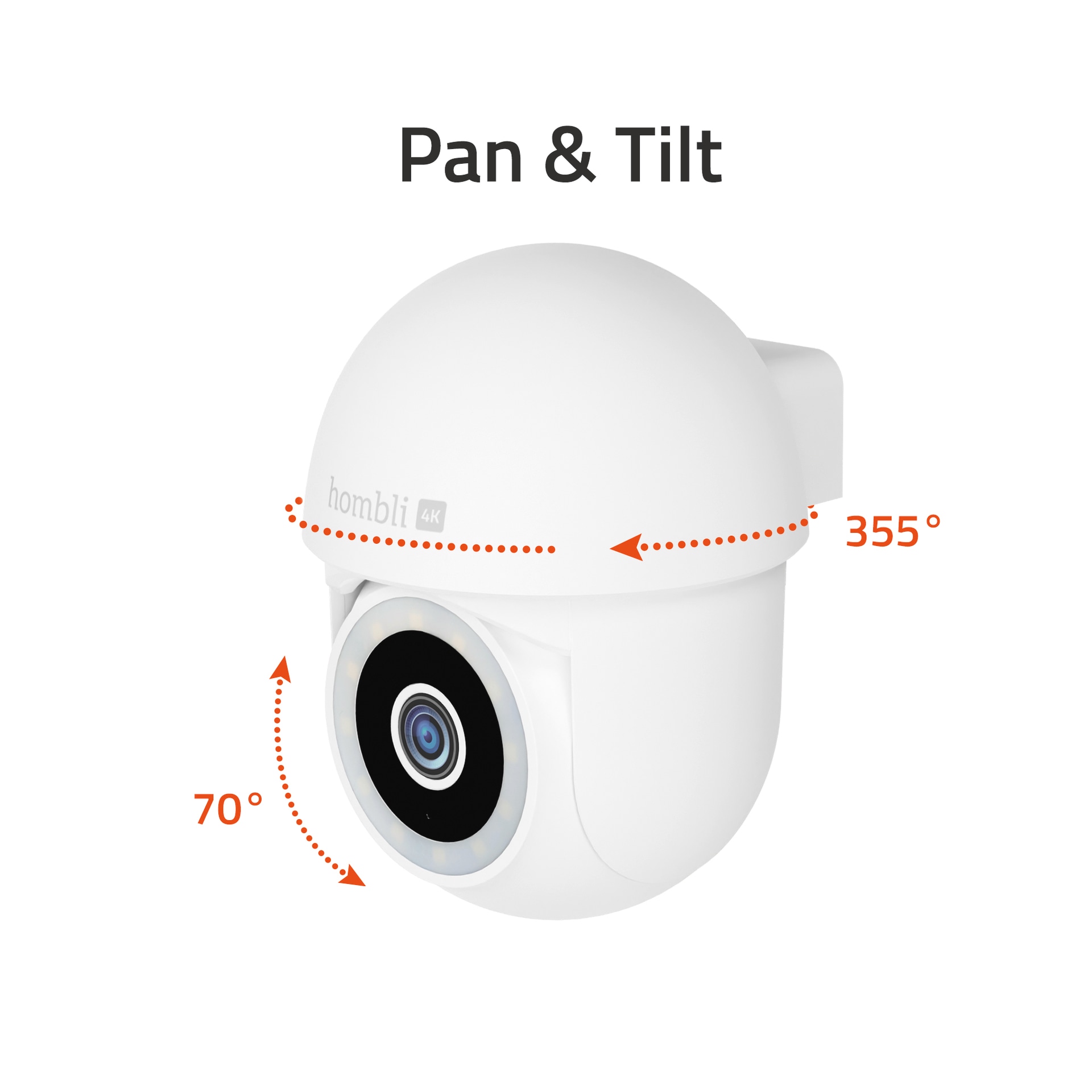 Hombli Überwachungskamera »Pan & Tilt Cam 4K«, Außenbereich