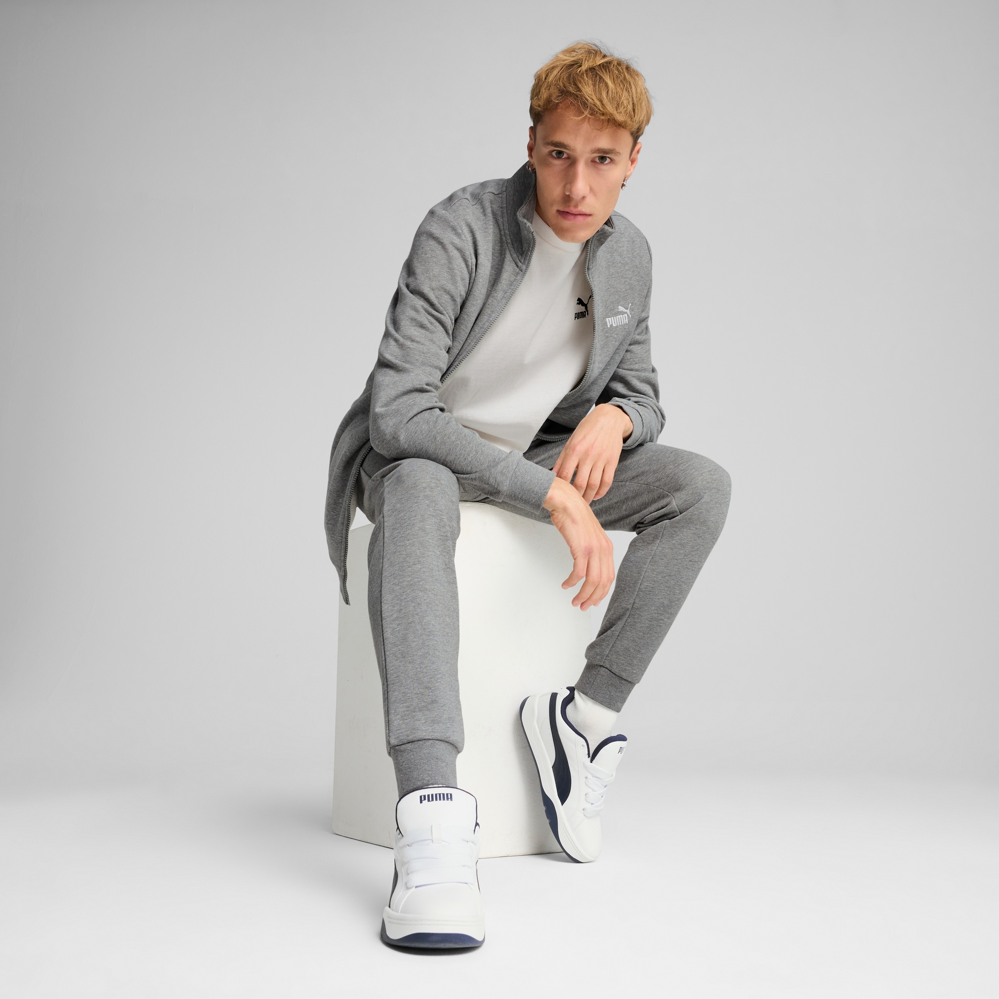 PUMA Trainingsanzug »ESS SWEAT SUIT TR«, (2 tlg.), Bequemer Casual Jogginganzug