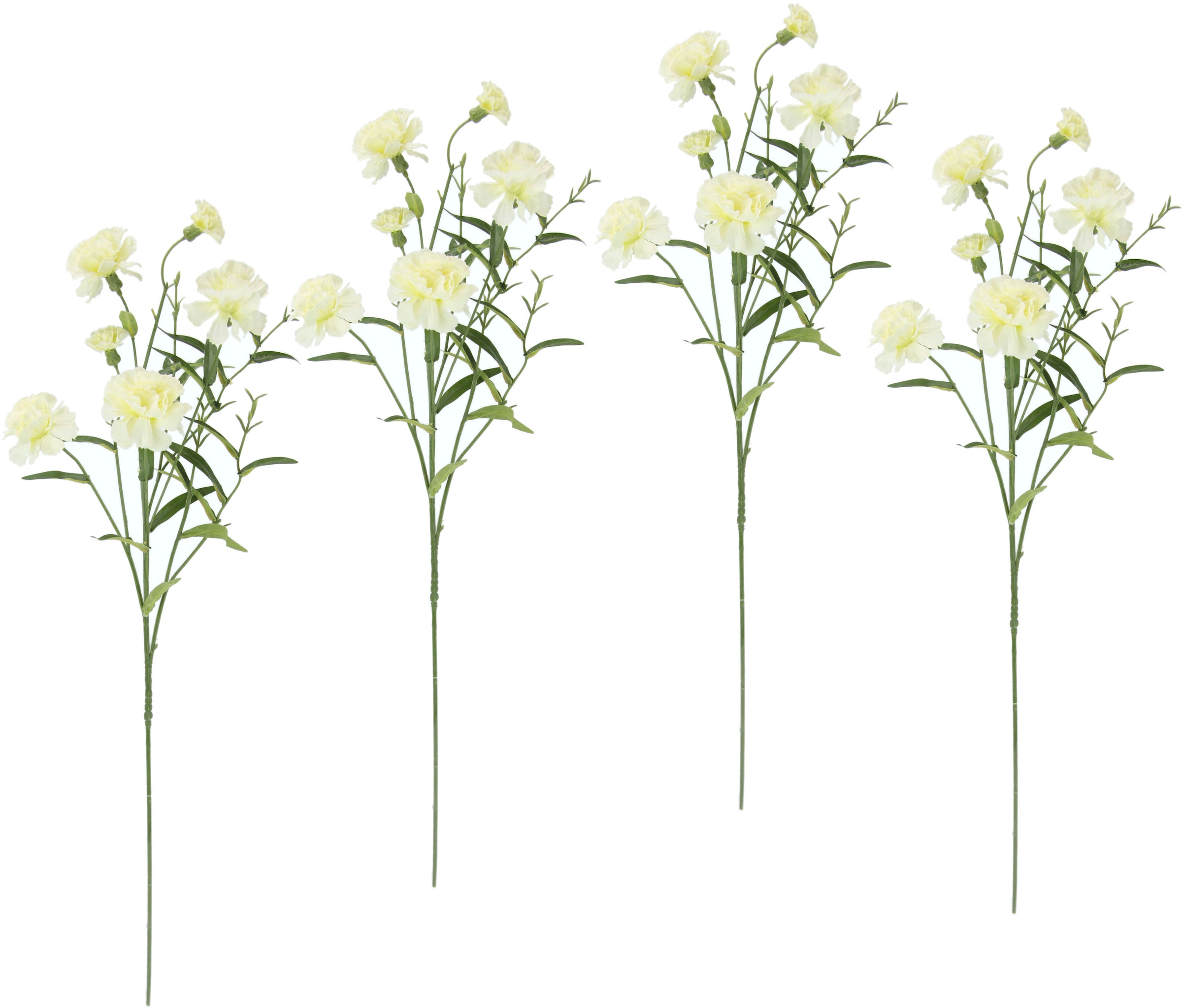 I.GE.A. Kunstblume »Nelke«, 4er Set künstliche Blumen, Stielblume