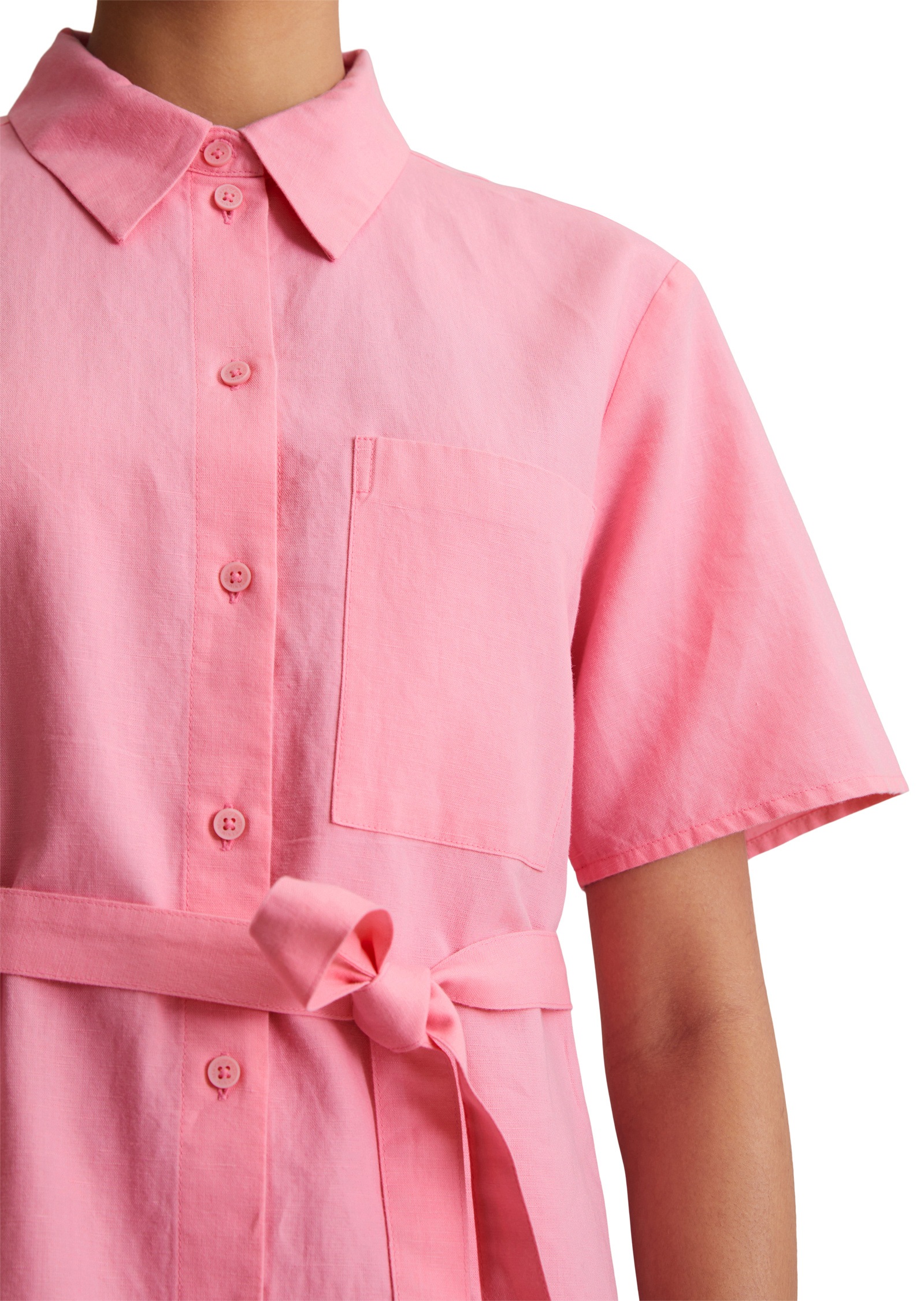 Marc O'Polo DENIM Hemdblusenkleid »aus Leinen-Baumwolle-Mix«