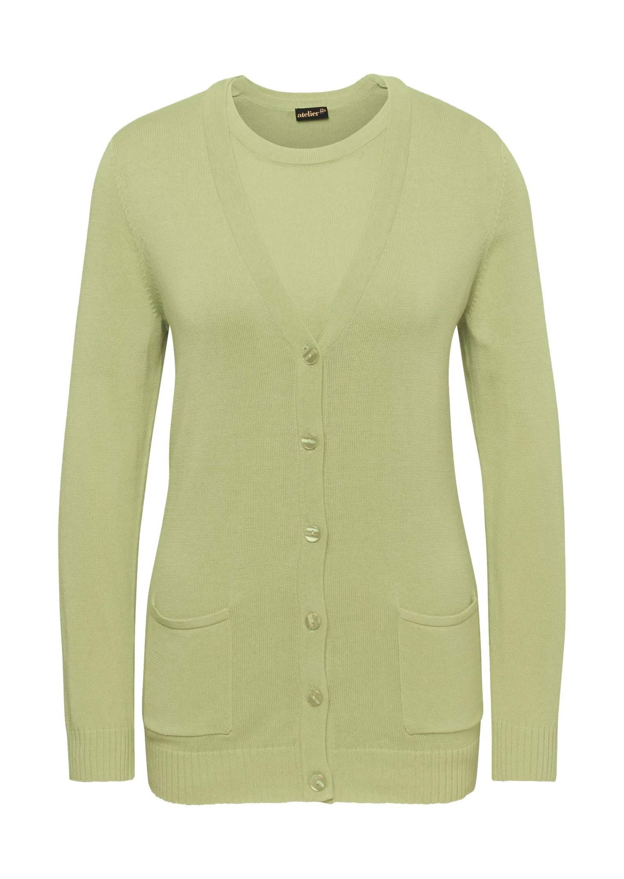 GOLDNER Strickpullover "Kurzgröße Klassisches Stricktwinset" Pulli und Jack günstig online kaufen