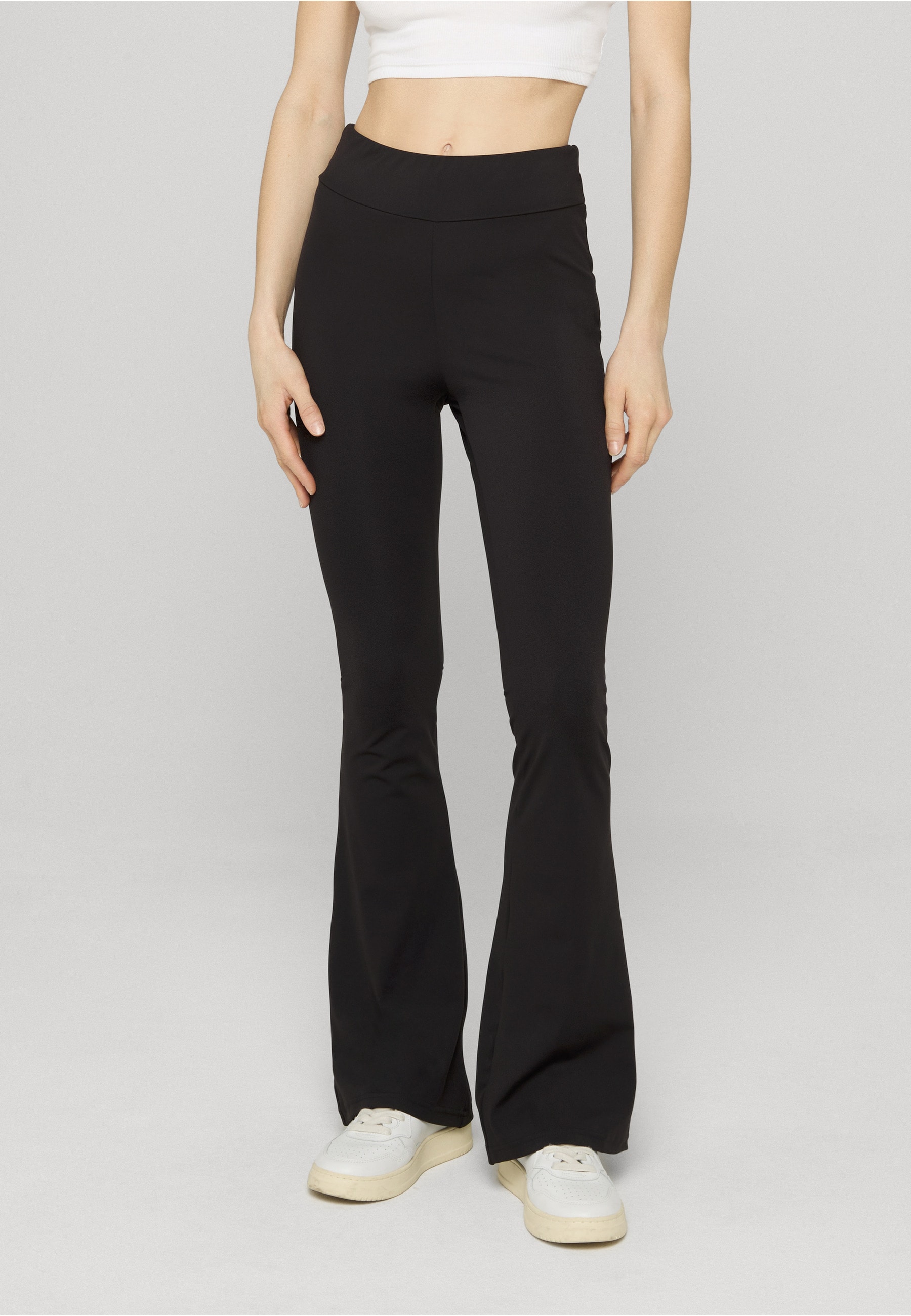 URBAN CLASSICS Leggings »Urban Classics Damen Ladies Recycled High Waist Flared Leggings«