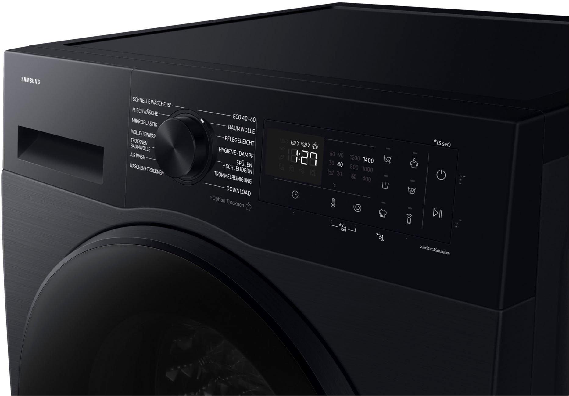 Samsung Waschtrockner »WD9EDG5B15BE« WD5000D 9 kg /6 kg 72 dB(A) Hygiene Dampfprogramm