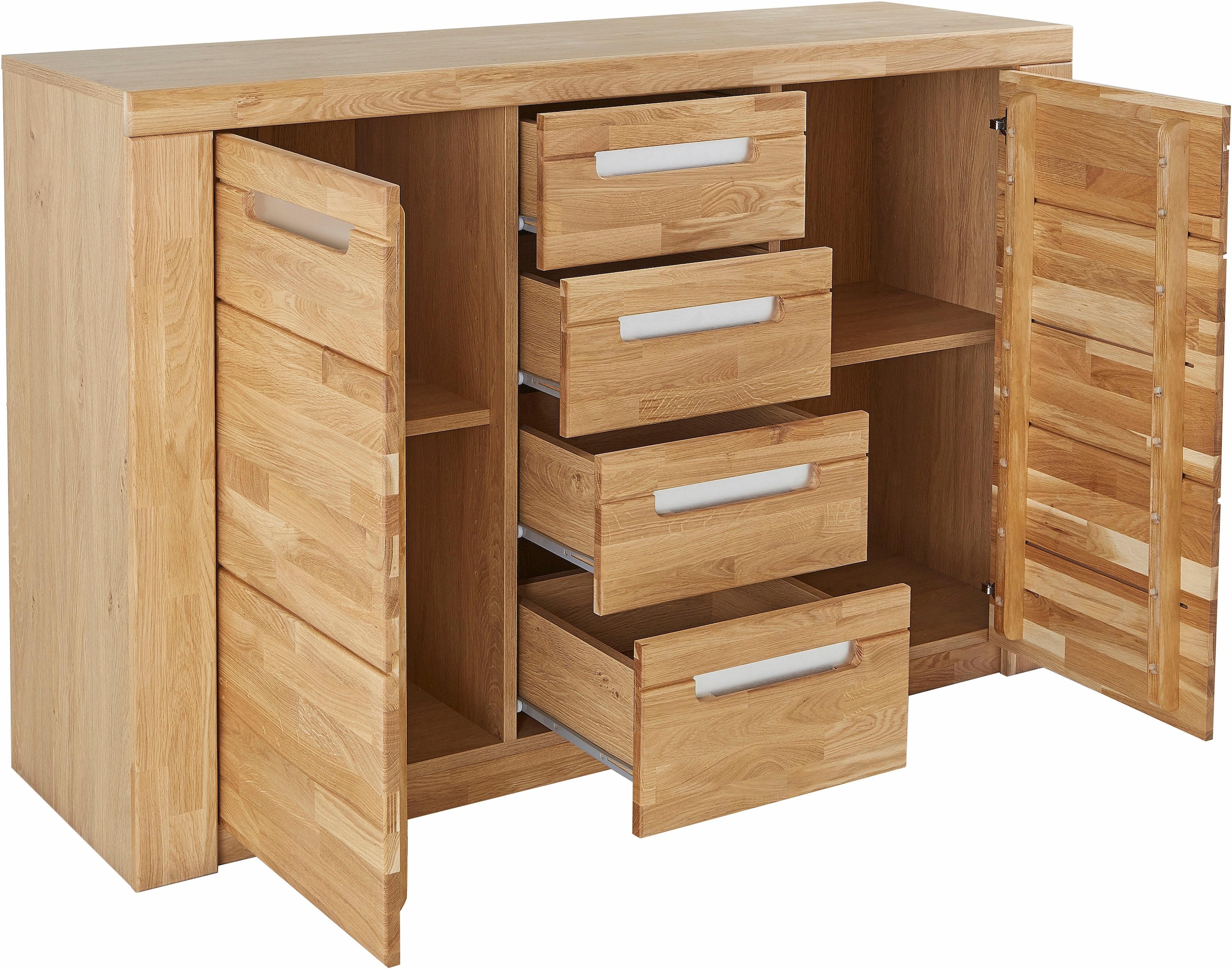 Home affaire Sideboard »Kolding«, Breite 140 cm mit 4 Schubkästen
