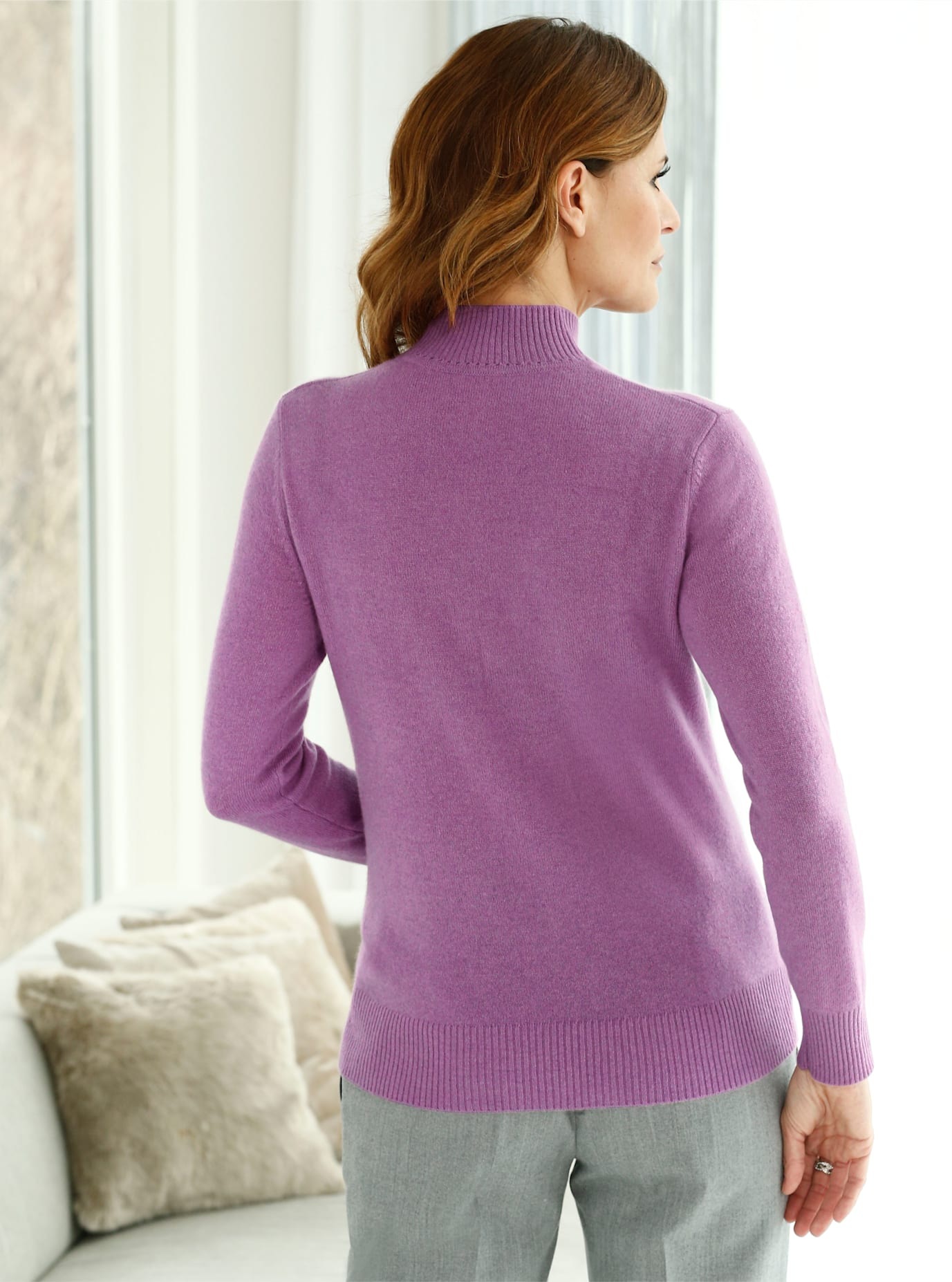 Classic Stehkragenpullover "Kaschmir-Pullover" günstig online kaufen