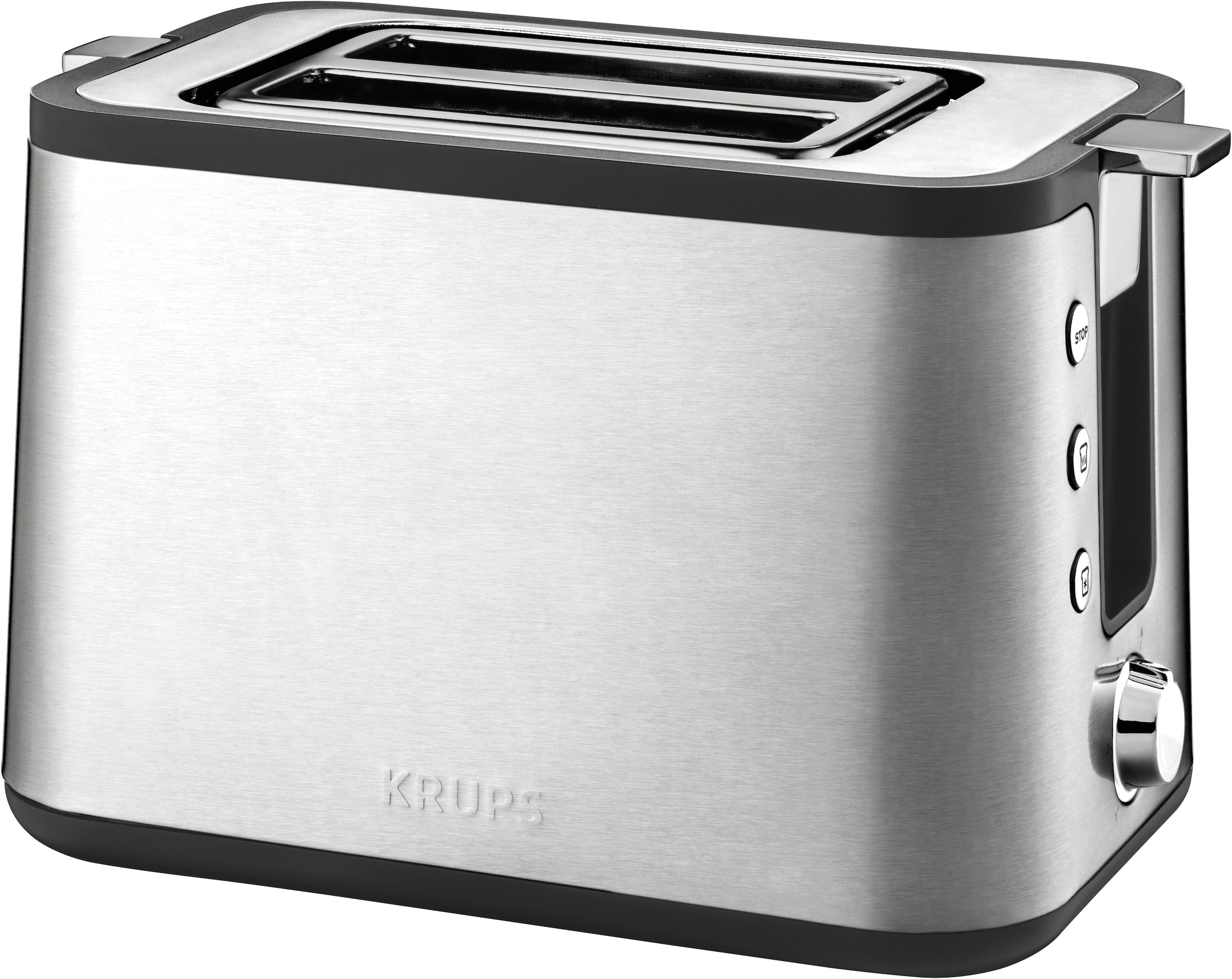 Krups Toaster »KH442D Control Line«, 2 kurze Schlitze, für 2 Scheiben, 850 W, 6 Stufen, erweiterte Funktionen, Hebefunktion, Krümelschublade