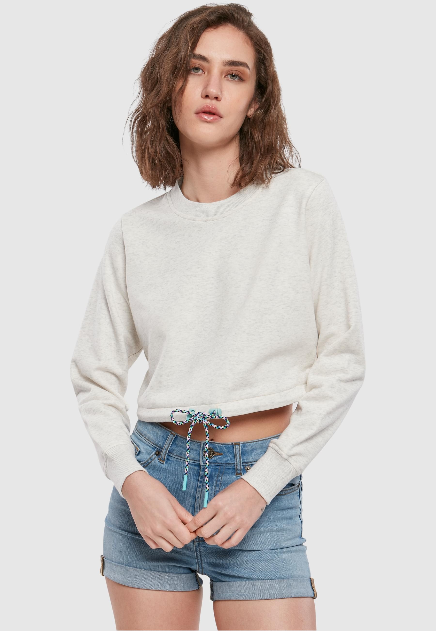 URBAN CLASSICS Sweatshirt »Urban Classics Damen Ladies Oversized Cropped Crewneck«, (1 tlg.)