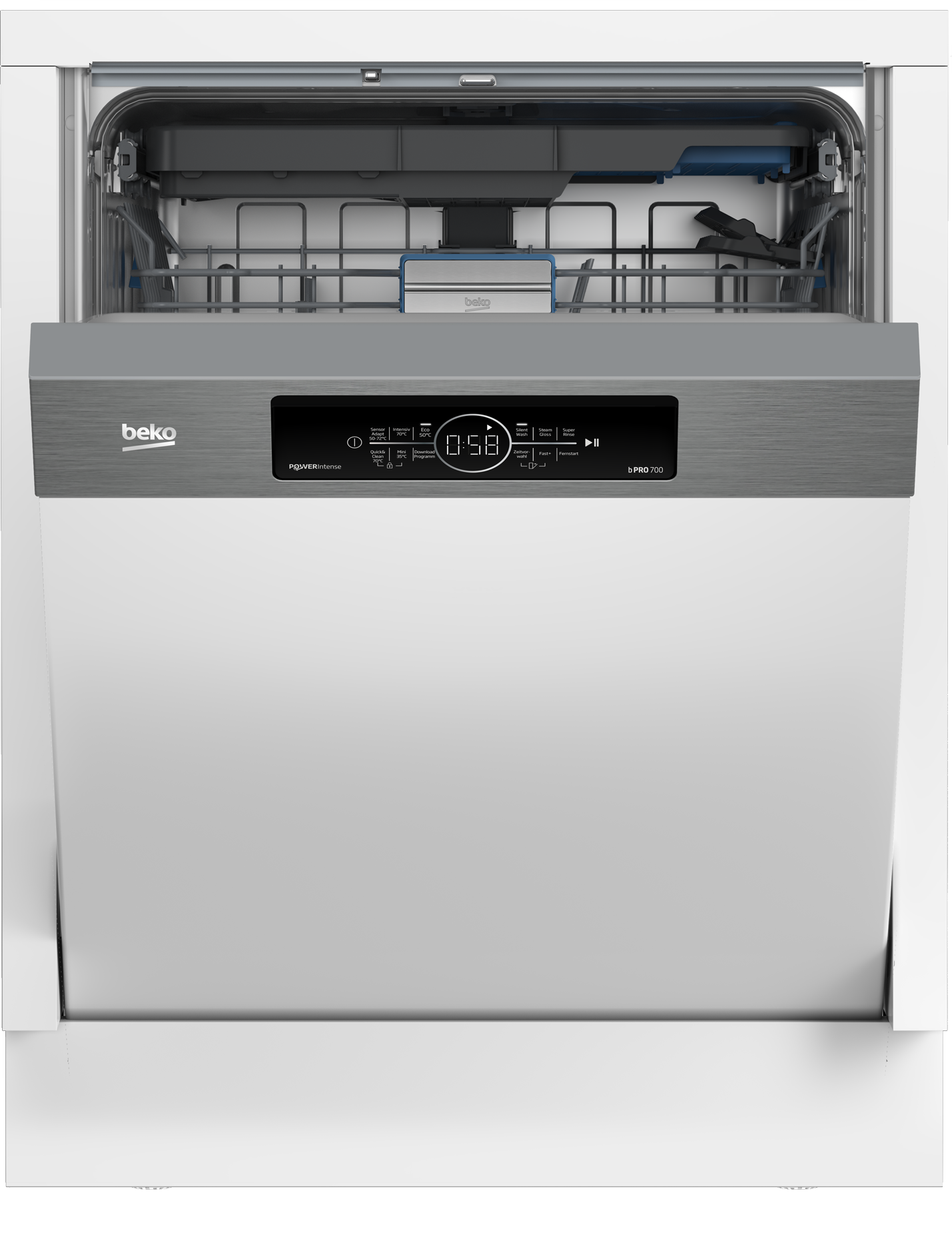BEKO teilintegrierbarer Geschirrspüler »BDSN36561XP« 8,9 l 15 tlg. Maßgedecke