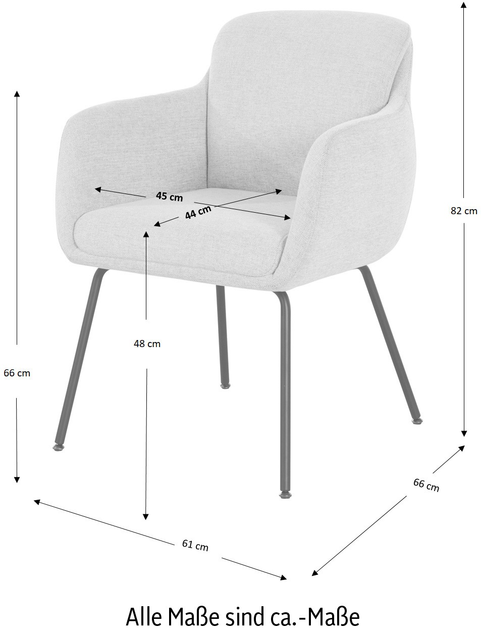 LeGer Home by Lena Gercke Esszimmerstuhl »Donnica, TOPSELLER!«, Webstoff, pflegeleichter Webstoff, eine Eiche massiv, Schalenstuhl
