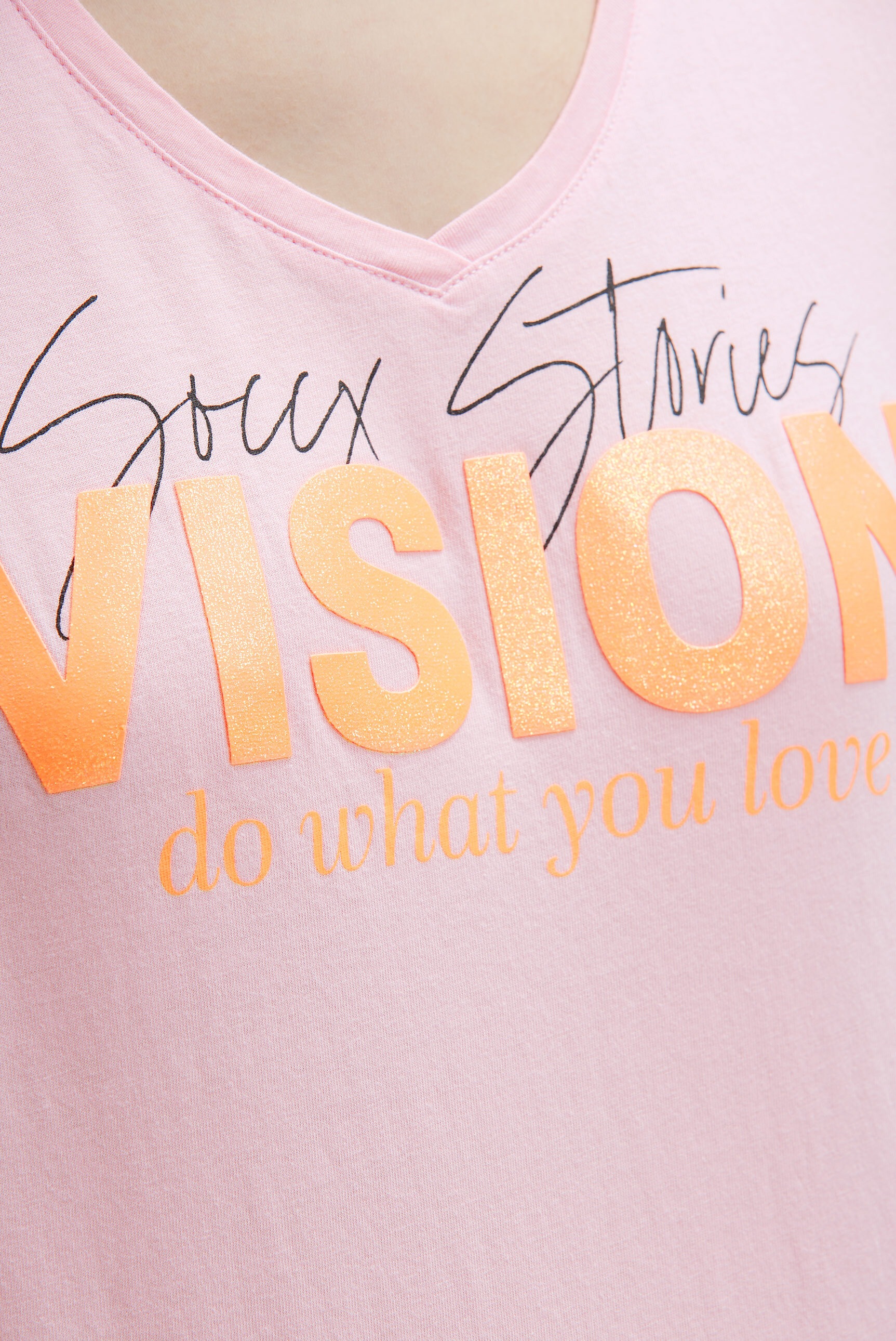 SOCCX V-Shirt aus Baumwolle