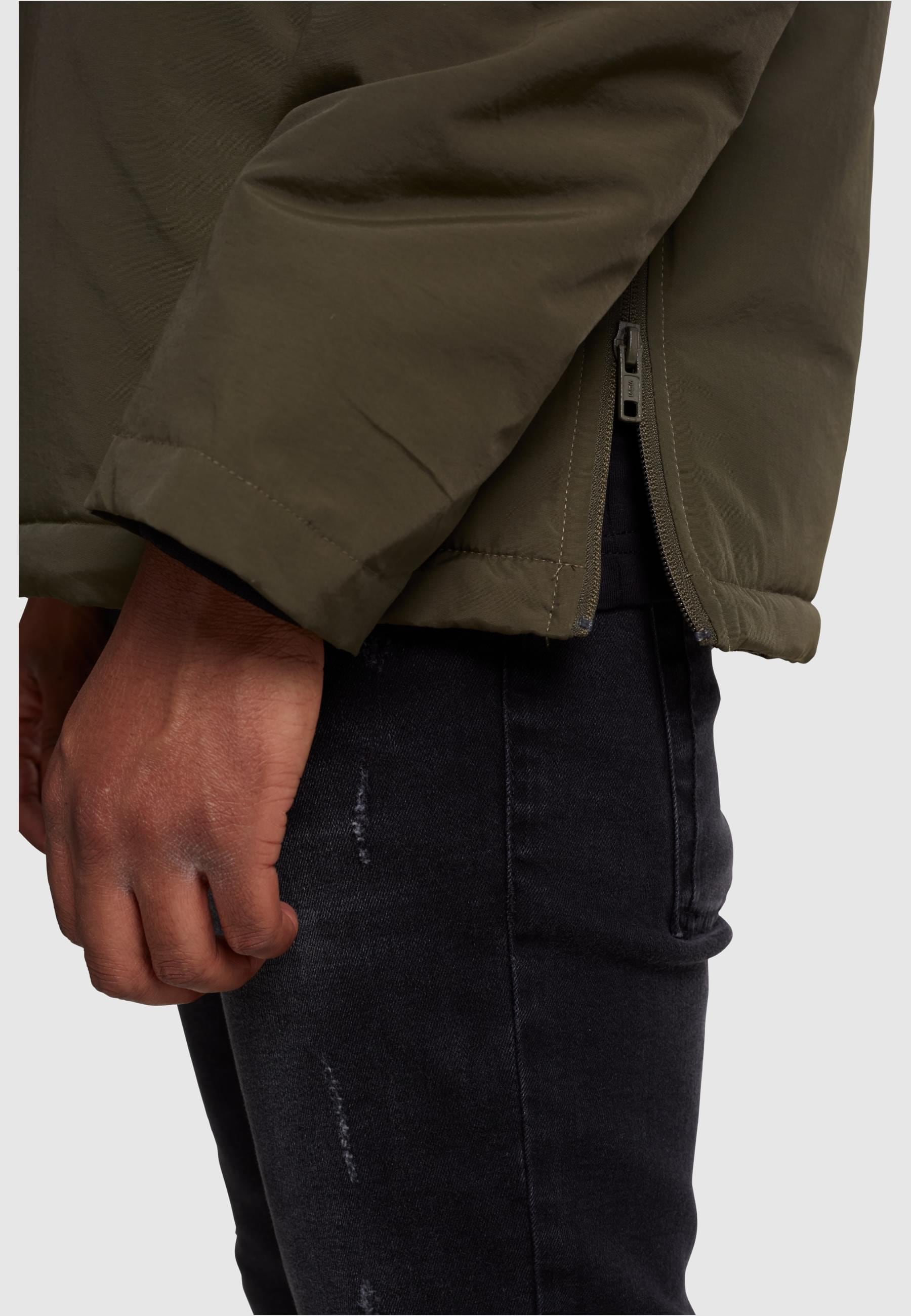 URBAN CLASSICS Allwetterjacke »Urban Classics Herren Padded Pull Over Jacket«, (1 St.), mit Kapuze