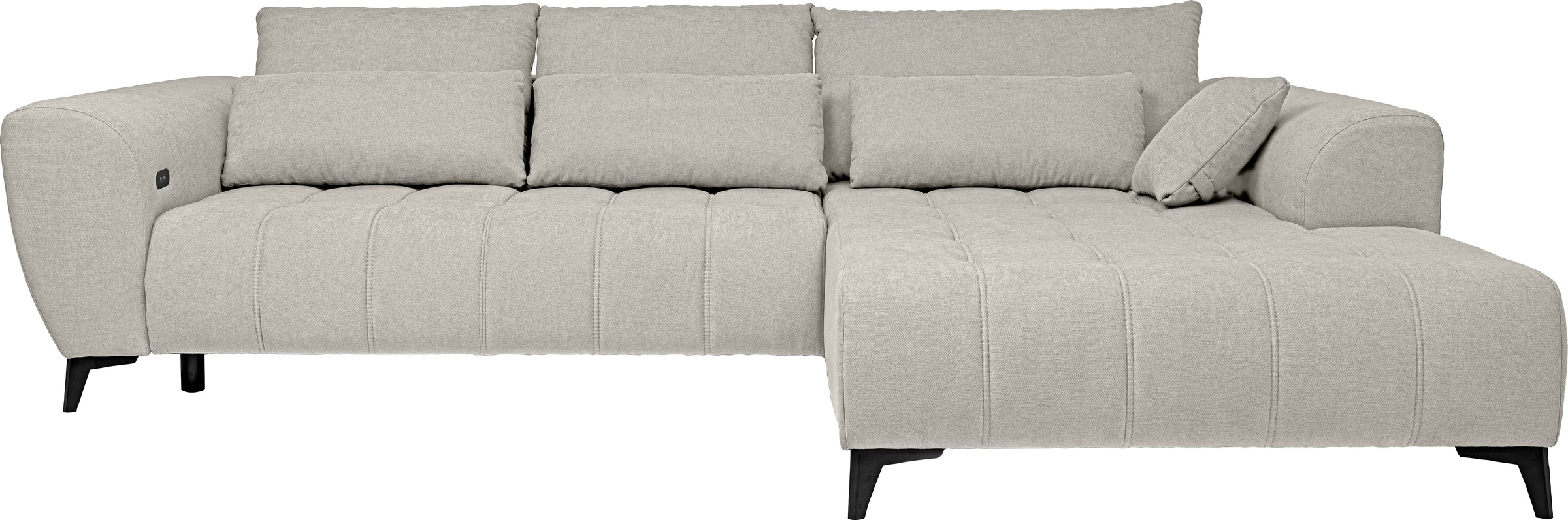 WERK2 Ecksofa "Garay, XXL-Liegefläche: elektrisch ausziehbar auf ca. 228×12 günstig online kaufen