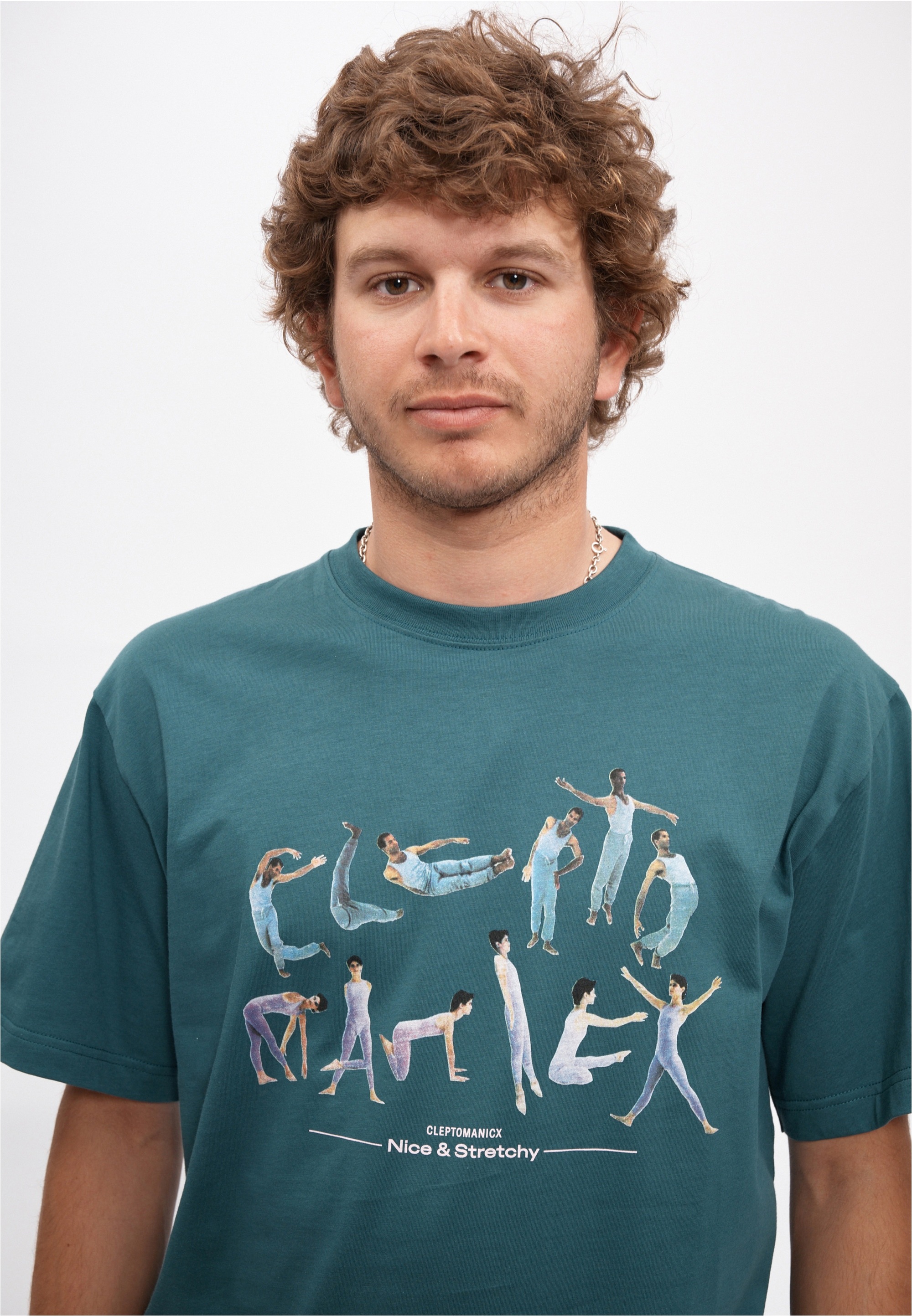 Cleptomanicx T-Shirt »Stretchy« mit großem Frontprint