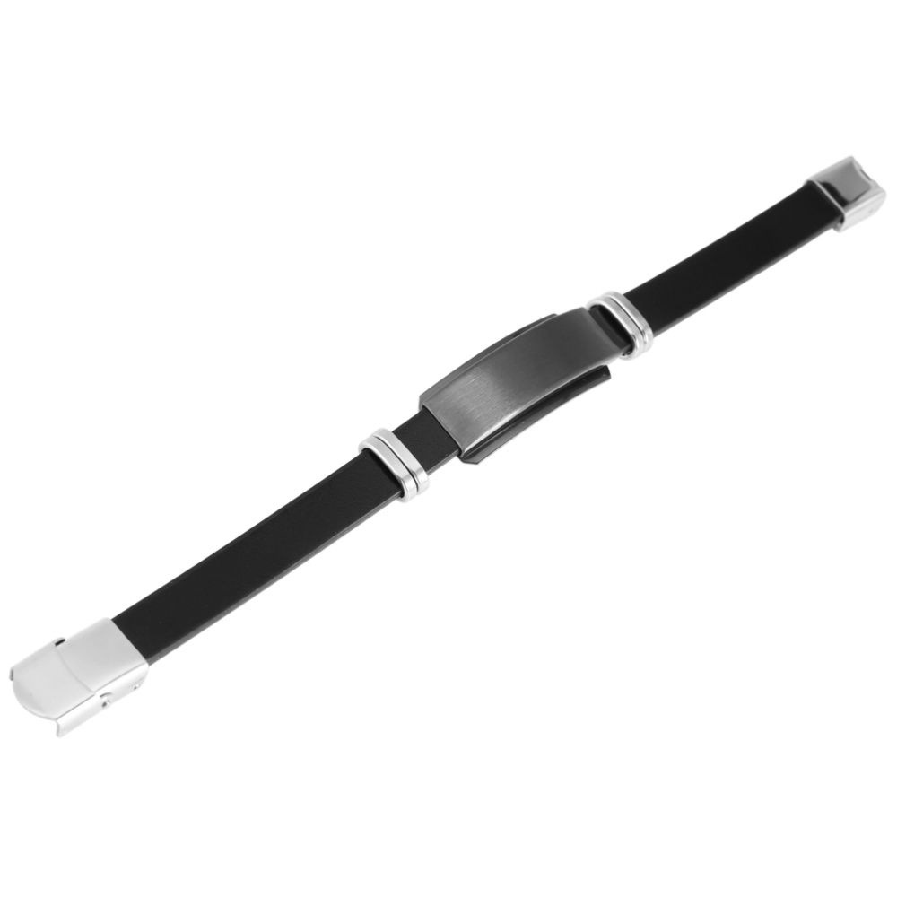 Armband ADELIA´S "Herren Armband aus Leder 21,5 cm", schwarz, Armbänder, Herren, 22cm, Leder, Armband, Schöne Geschenkidee zum Geburtstag