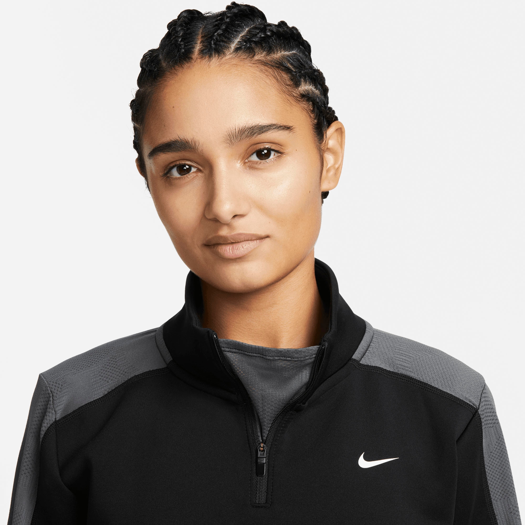 Nike Trainingsshirt »Dri-FIT Femme Women's Half-Zip Long Sleeve Cropped Top«