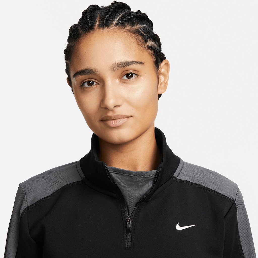 Nike Trainingsshirt »Dri-FIT Femme Women's Half-Zip Long Sleeve Cropped Top«