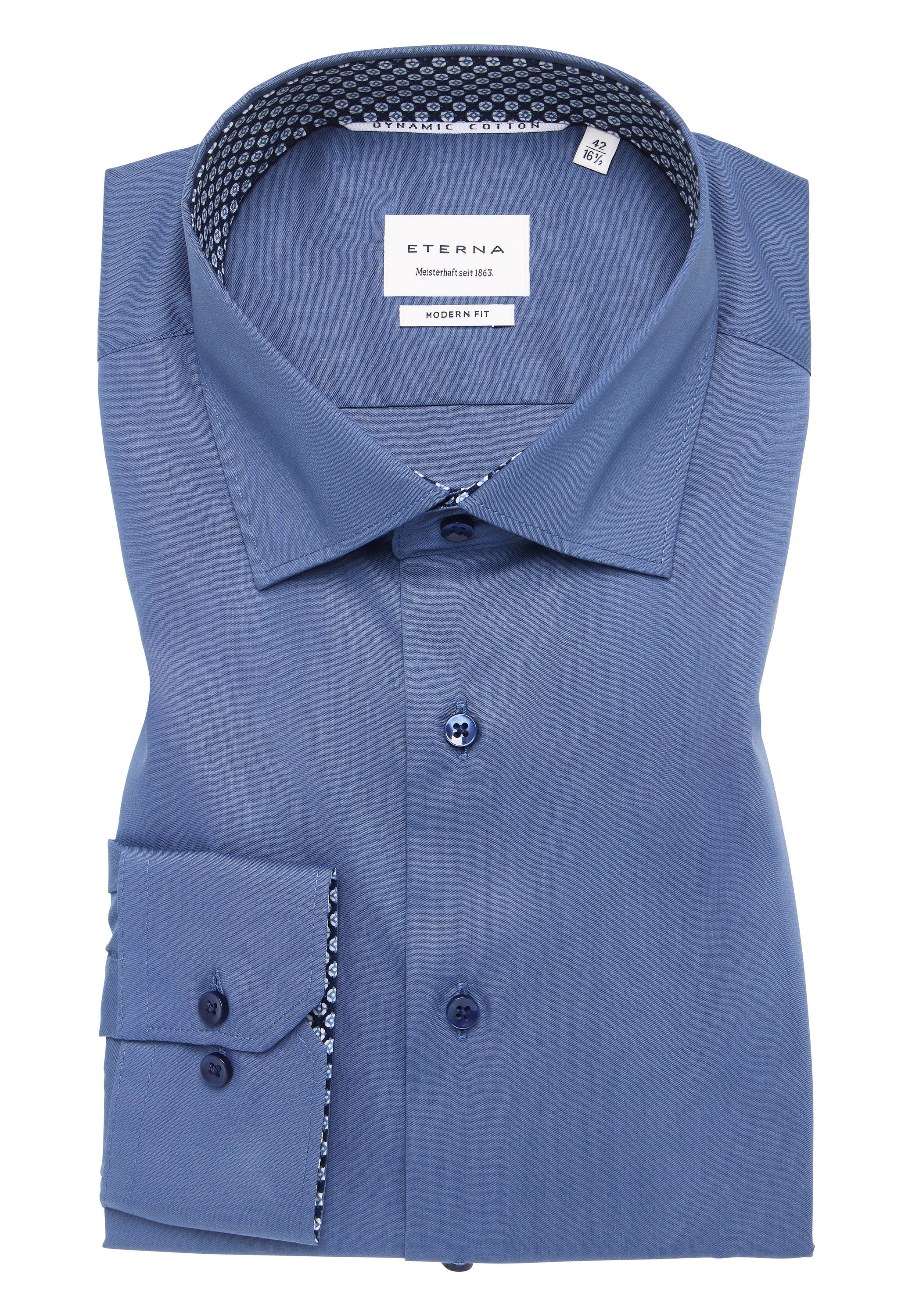 Eterna Langarmhemd »MODERN FIT« NON IRON (bügelfrei)