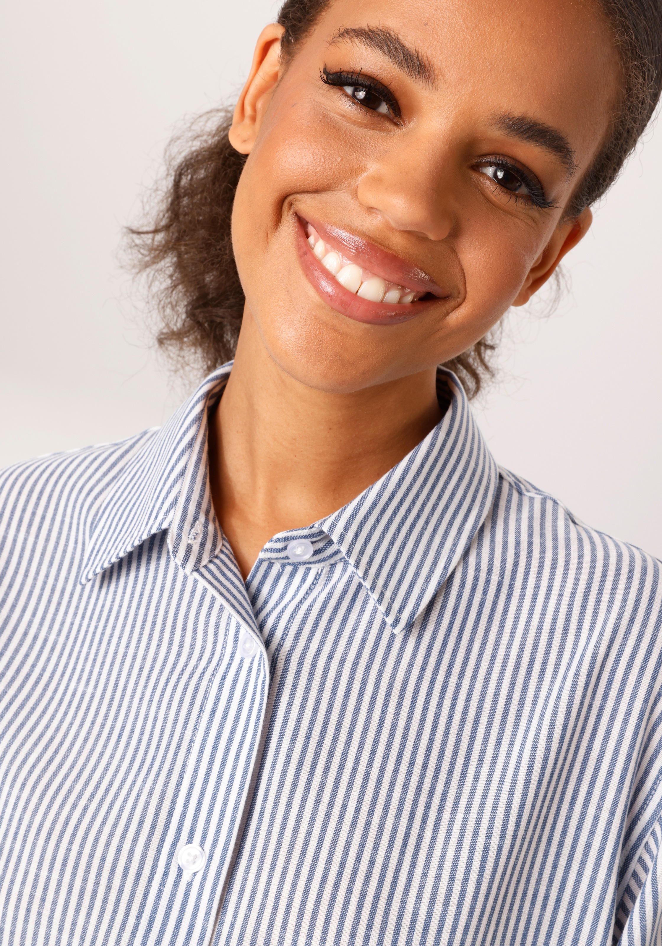 Thumbnail - Aniston CASUAL Hemdbluse im Streifen-Dessin - NEUE KOLLEKTION