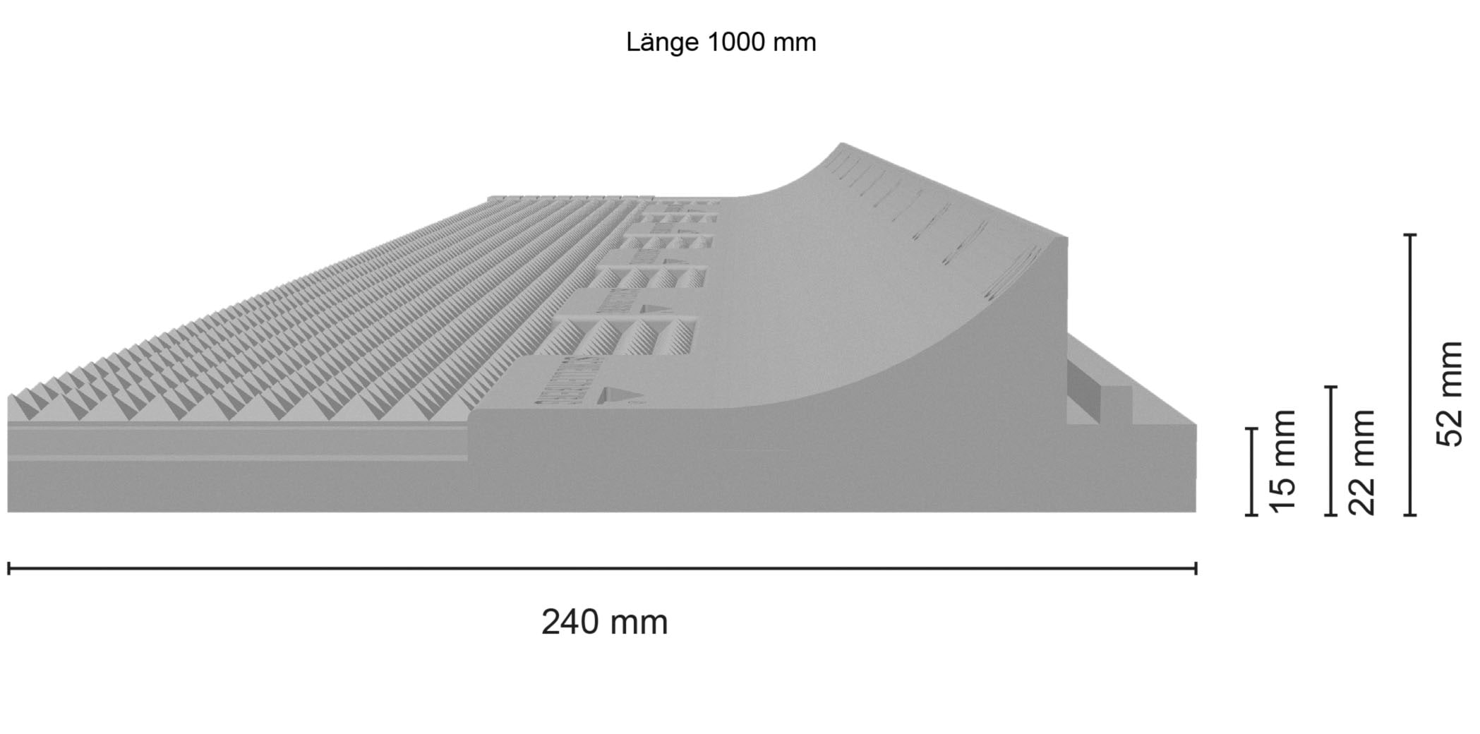 SCHELLENBERG Rollladenkastendämmung, (1-St), 2-teilig, 100 x 50 x 2,5 cm,  zur Dämmung für große Rolladenkästen, Atmungsaktive Diffusionsschicht  verhindert die Schimmelbildung