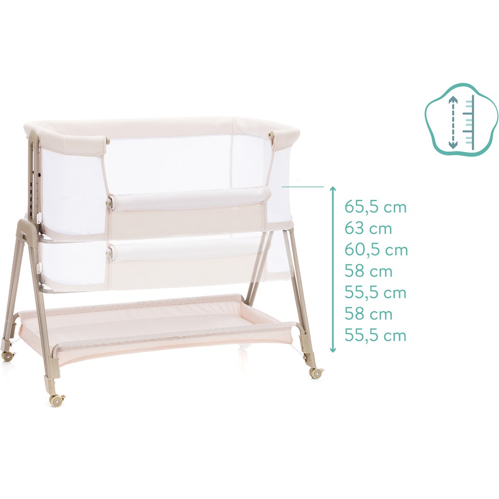 Fillikid Beistellbett »Dream, creme«