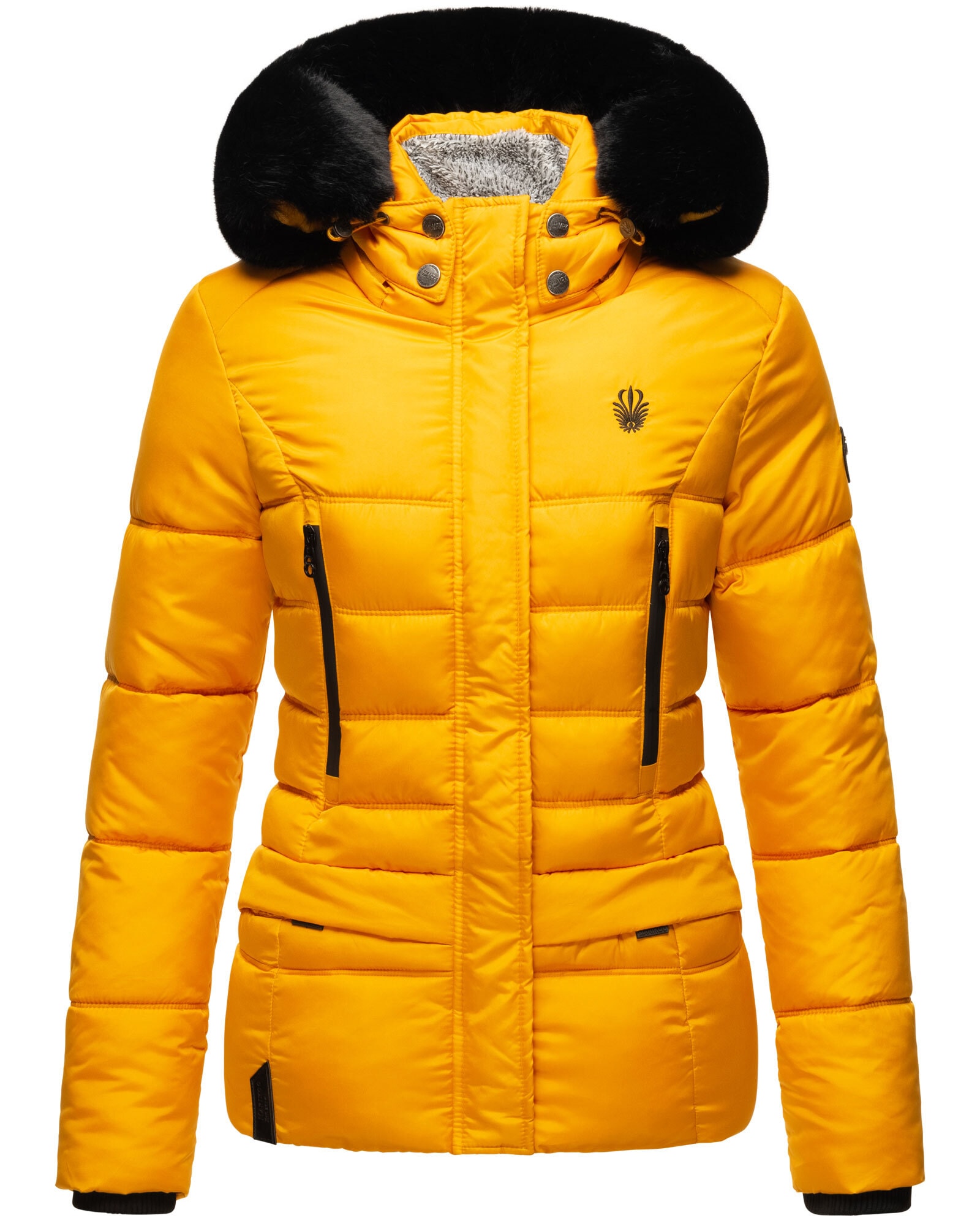 Marikoo Winterjacke »Loveleen«, mit Teddyfell und Kapuze