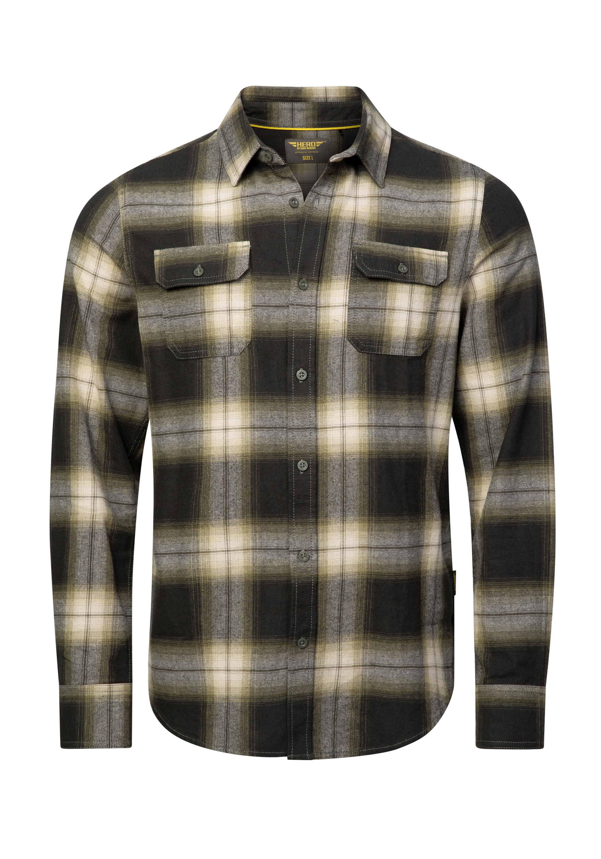 HERO by John Medoox Flanellhemd »HARRY Karohemd« Regular Fit Casual Funktionsmaterial für Herren