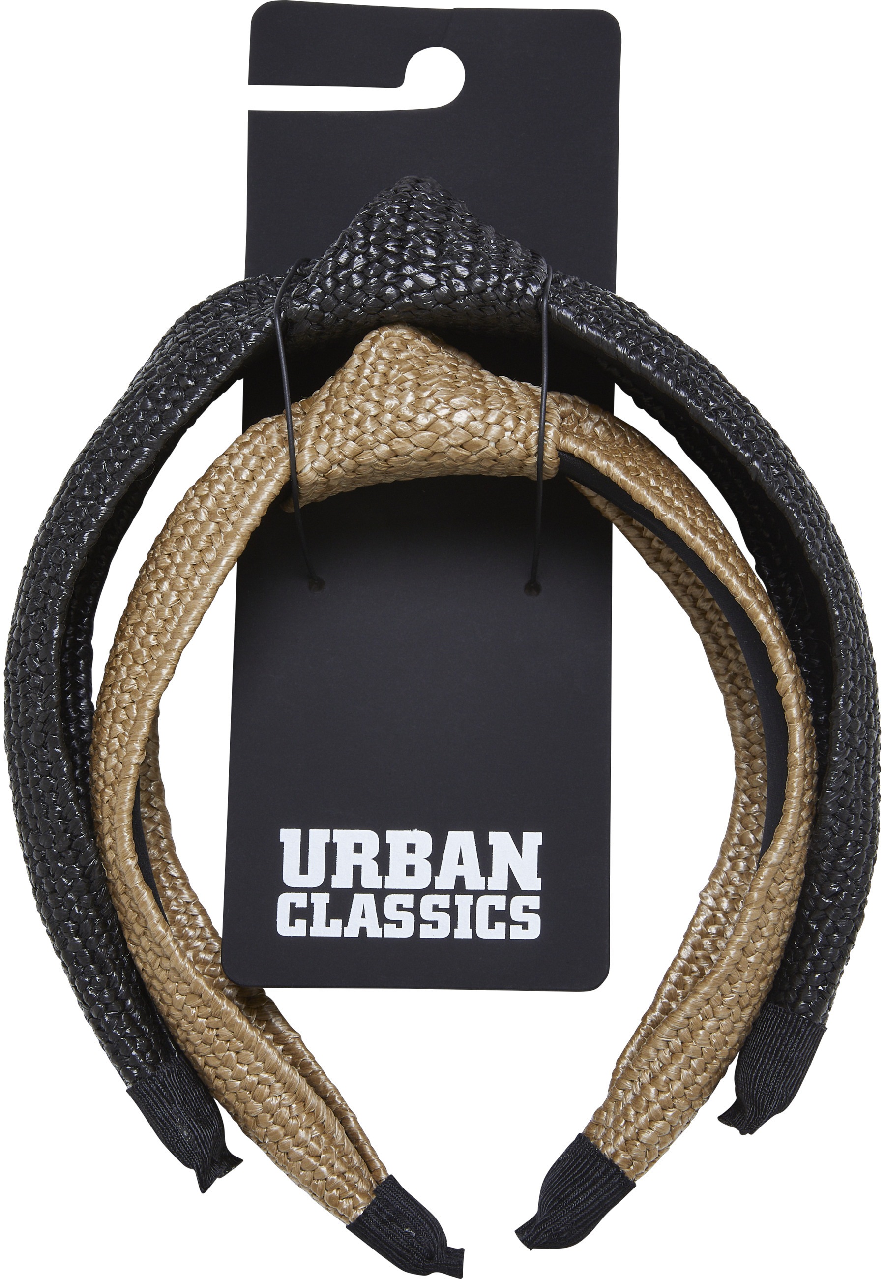 URBAN CLASSICS Loop »Urban Classics Unisex Braid Bast Headband 2-Pack« 1 Stk.