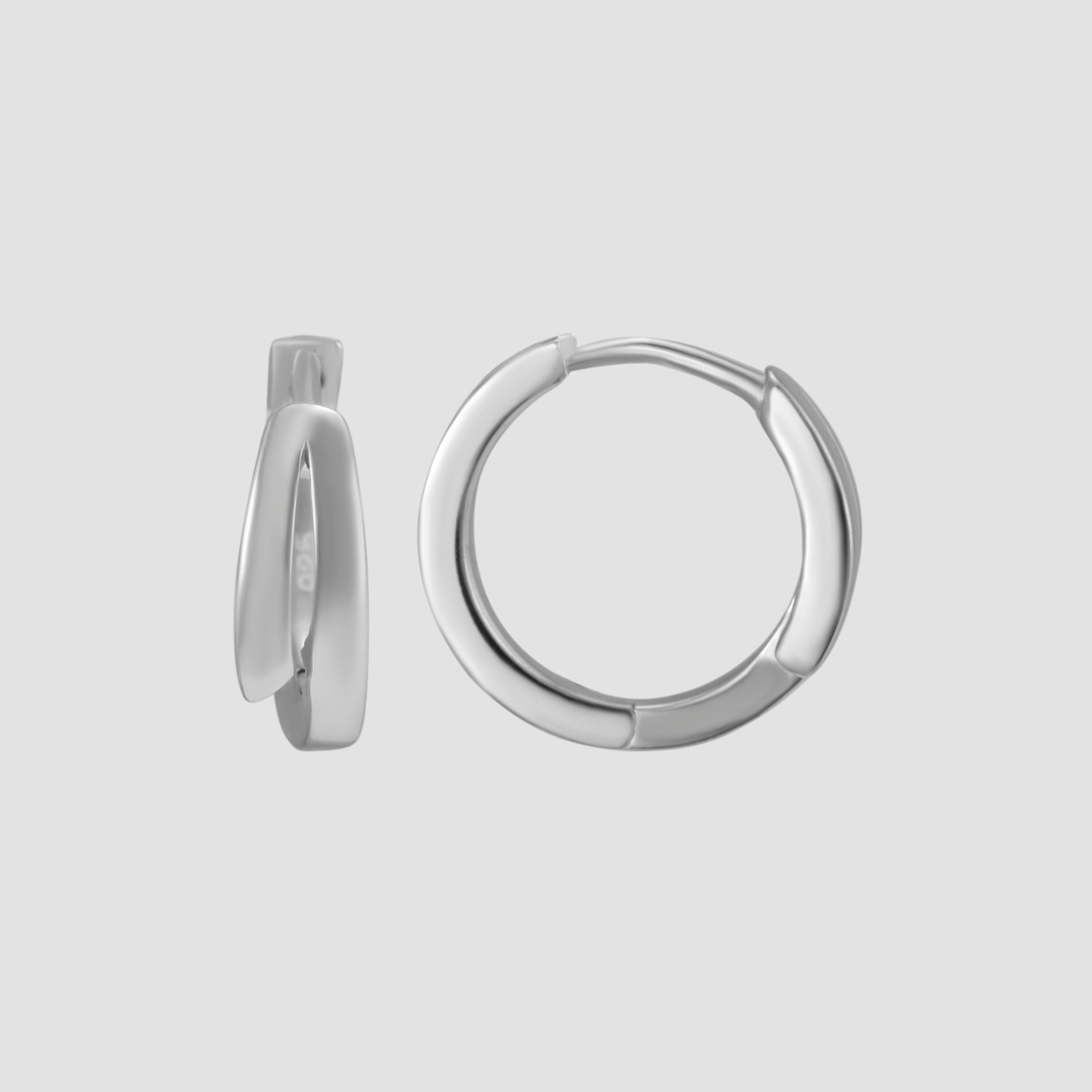 Adelia´s Klappcreolen "Ohrringe – Klappcreole aus 925 Silber" Ideal zum Verschenken – schlicht und stilvoll