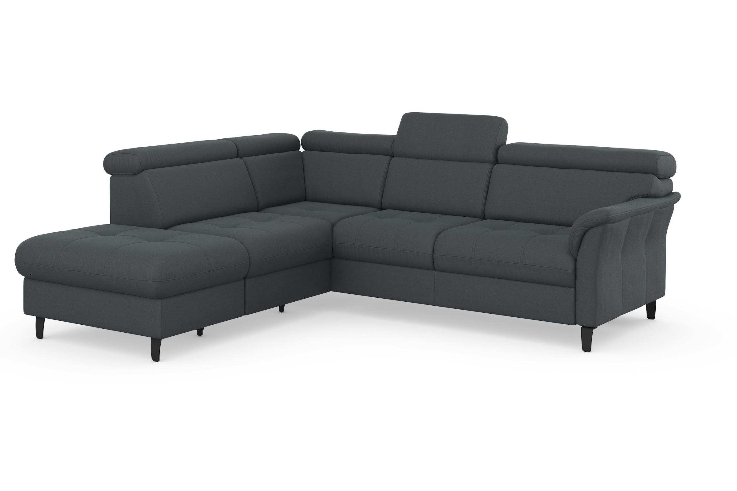 sit&more Ecksofa »Marano L-Form« inklusive Kopfteilverstellung, wahlweise mit Bettfunktion, Bettkasten