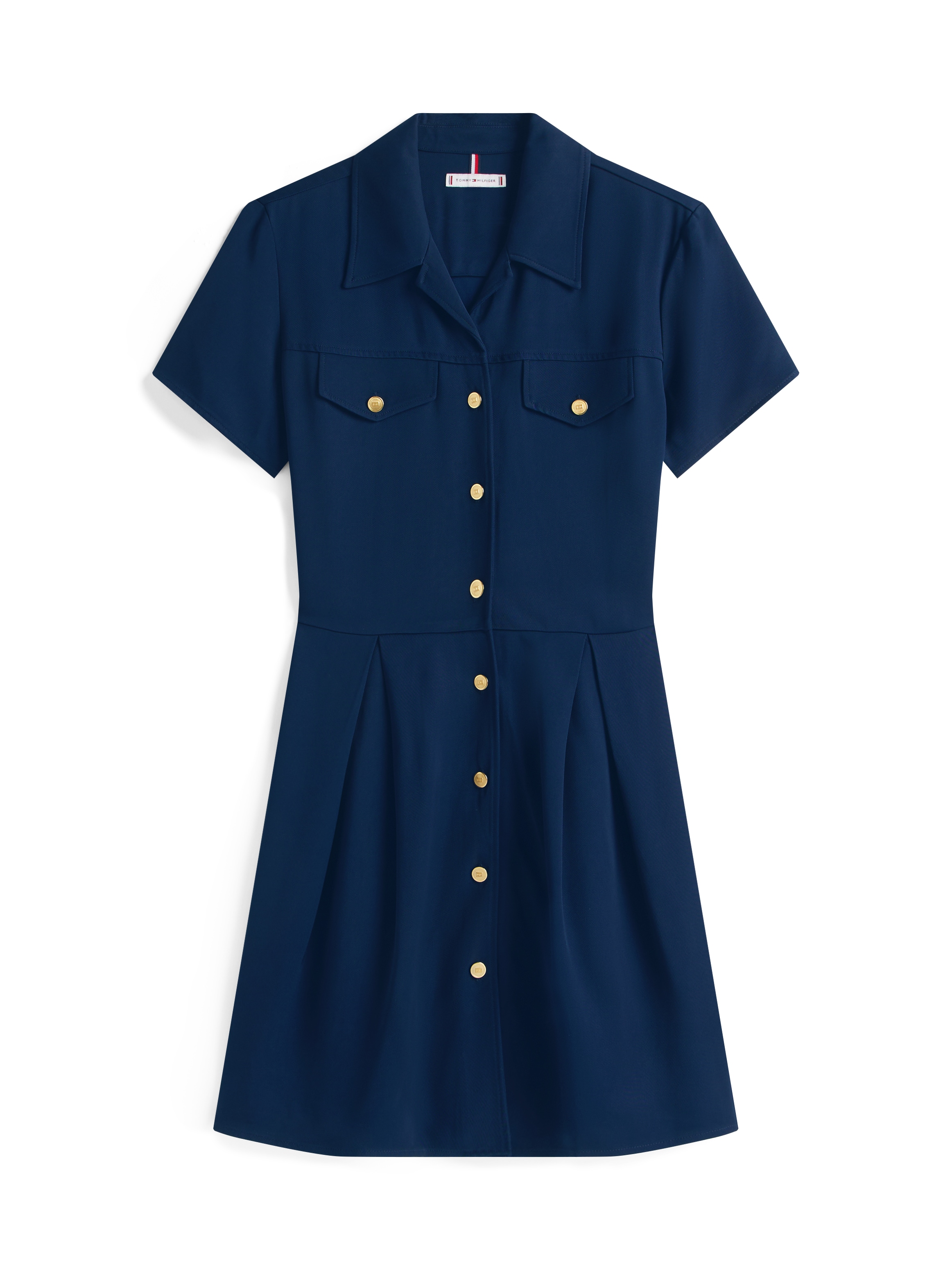 Tommy Hilfiger Hemdblusenkleid »VIS TWILL S/S F&F MINI DRESS«
