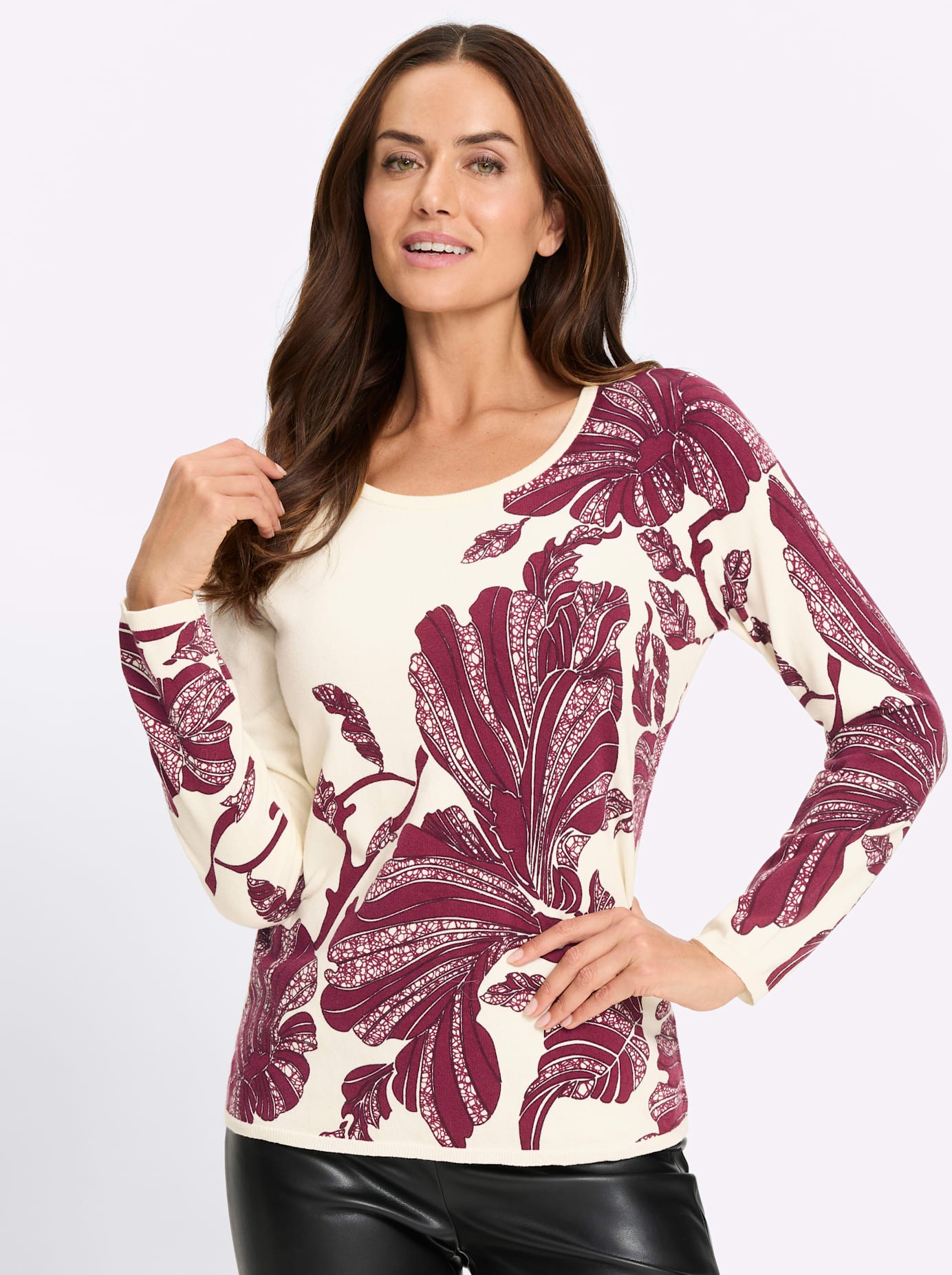 heine Strickpullover »Druck-Pullover«